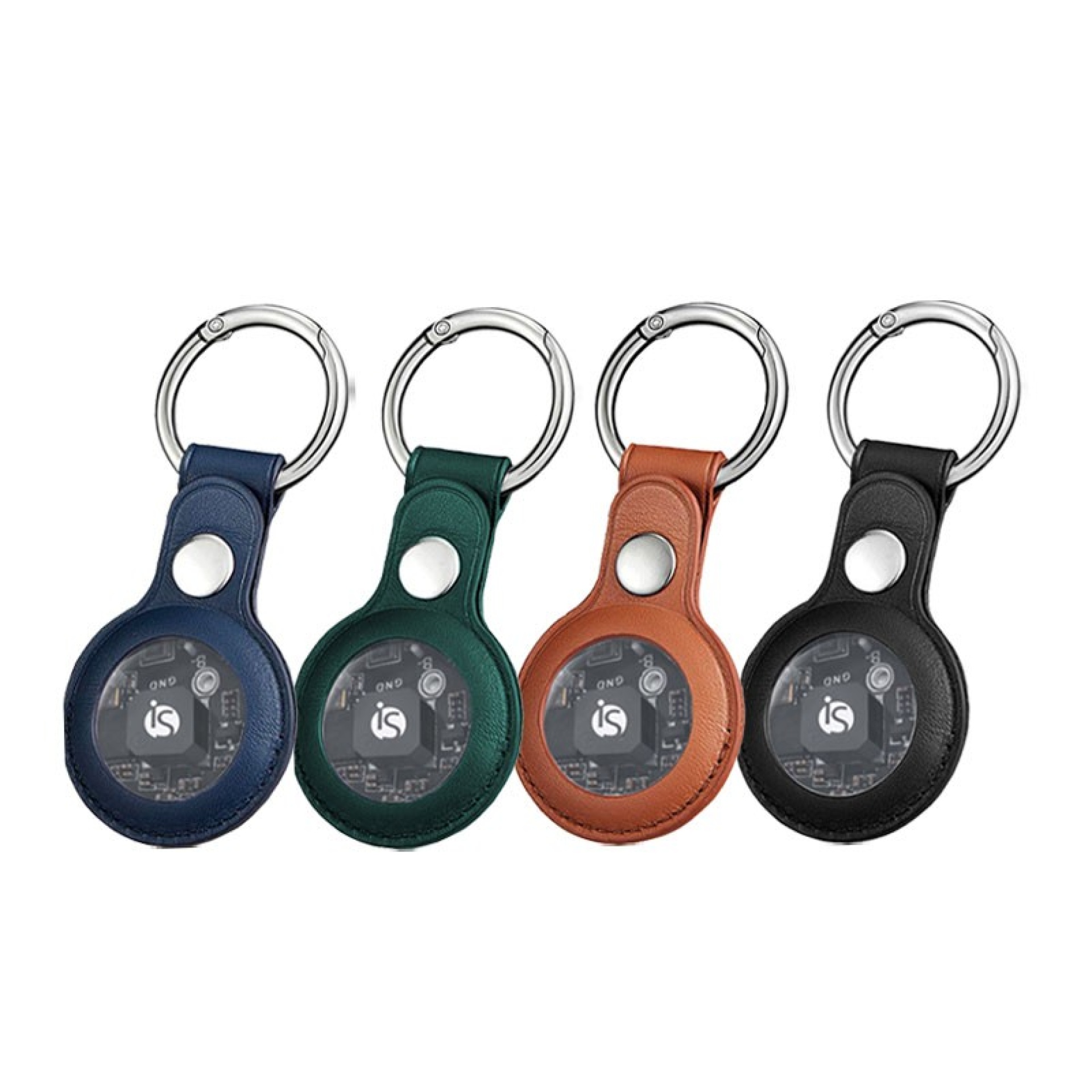 AirTag leren sleutelhanger