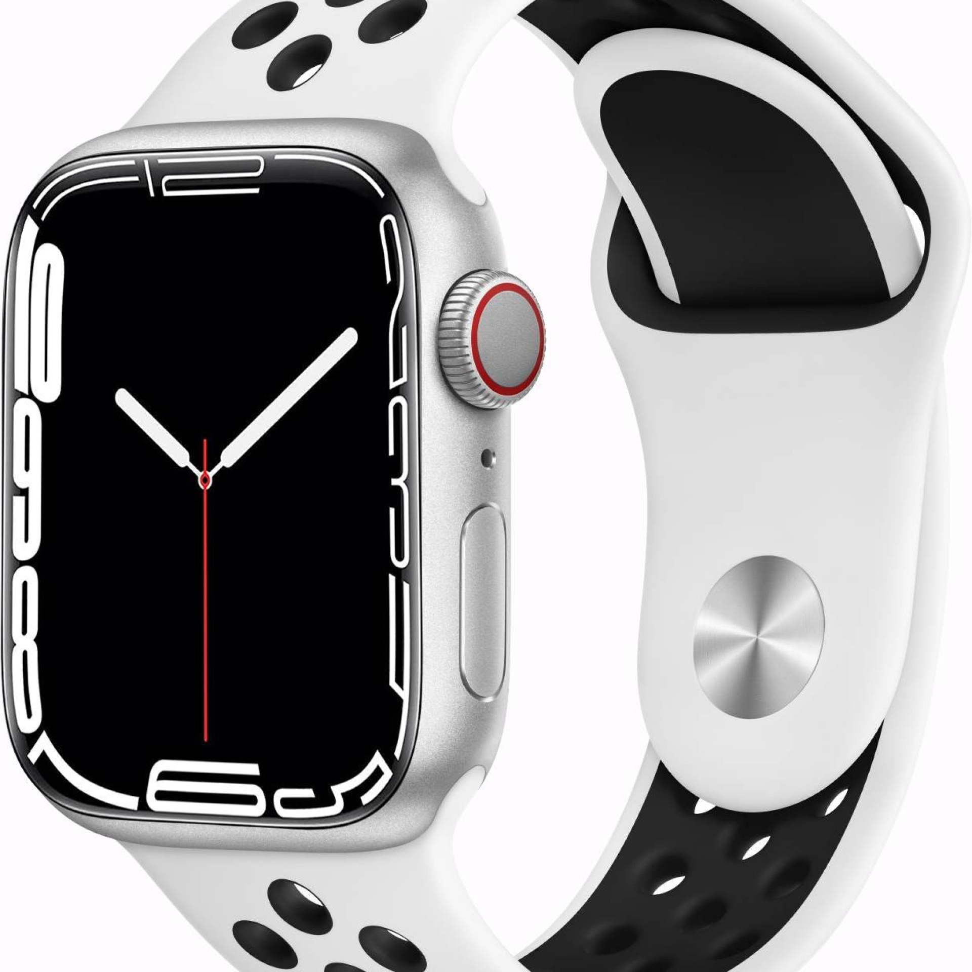 Correa Apple Watch Deportiva 42/44/45mm Blanco/Negro