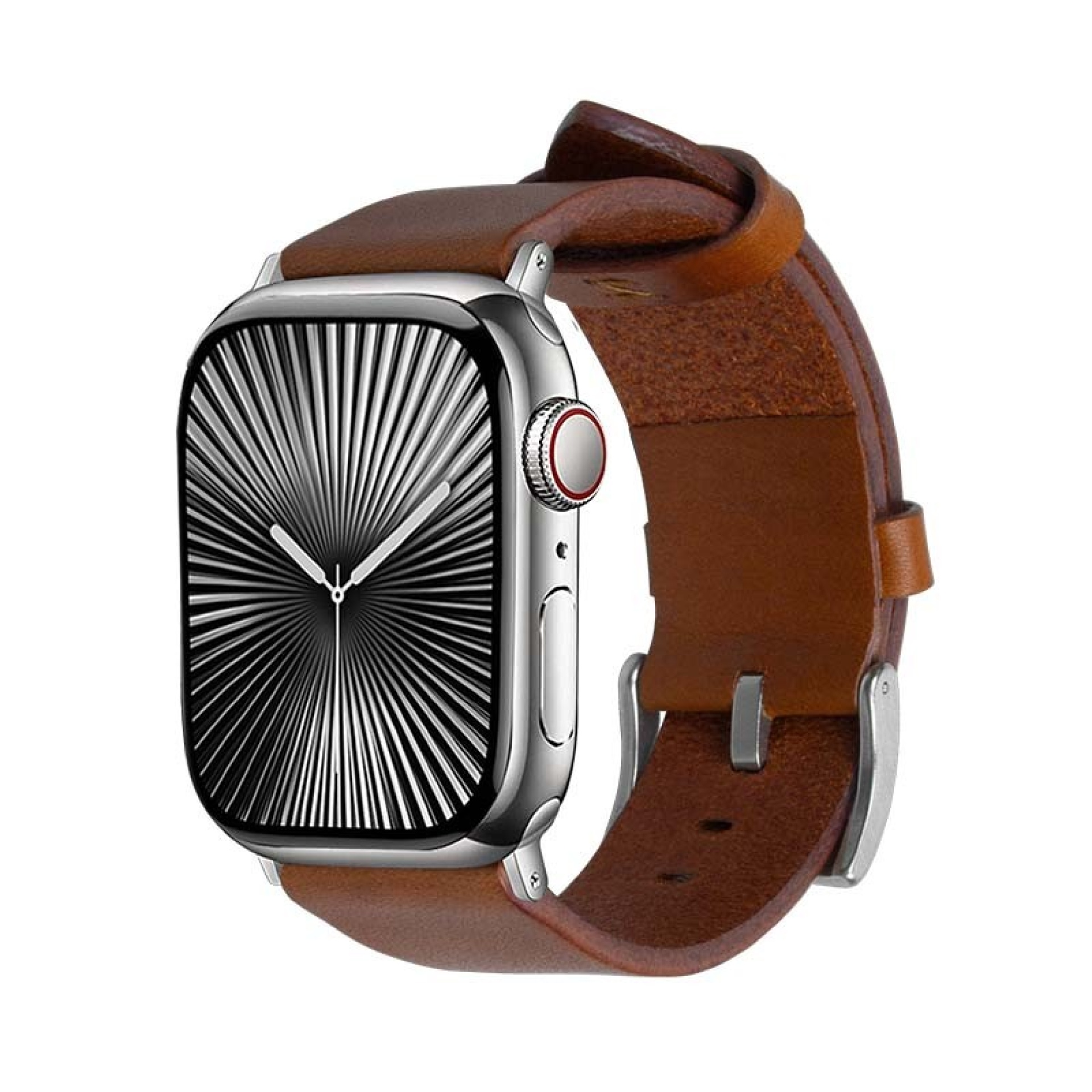 Correa Cuero Apple Watch 42 49mm Marrón
