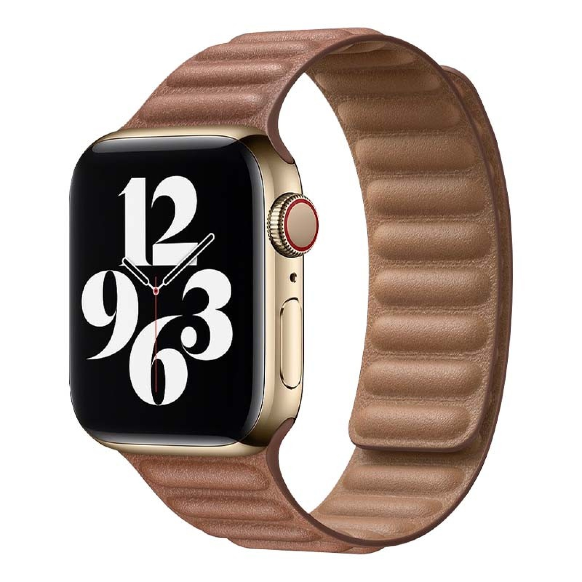 Bracelet Apple Watch Magnétique en Cuir 42 49mm Marron
