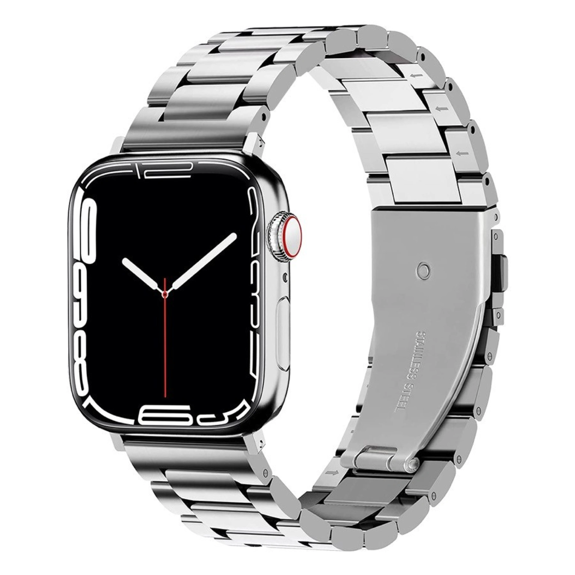 Bracelete Apple Watch Metálica 42/44/45mm Prateado