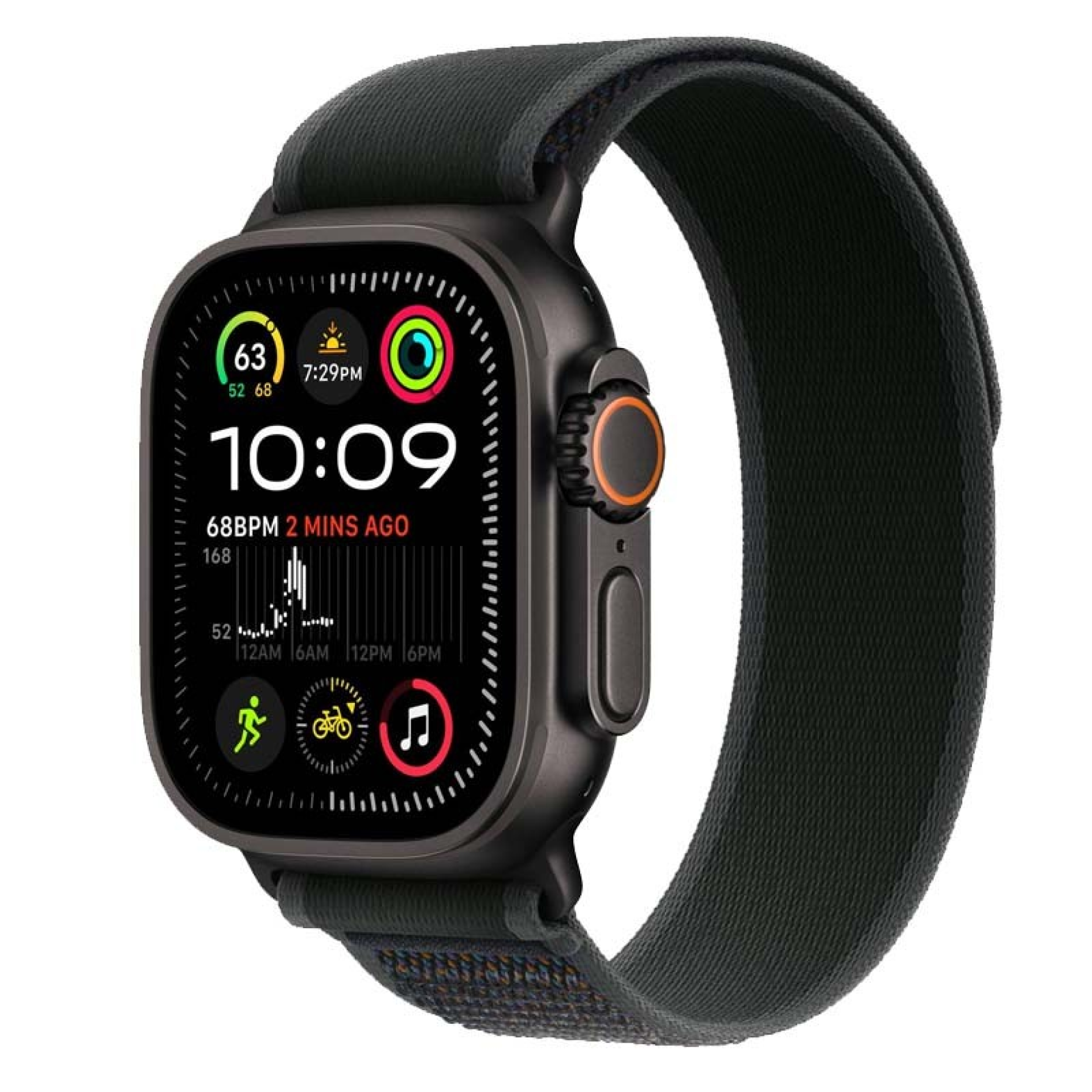 Apple Watch Ultra 2 49 mm Geweldig GPS + mobiel Zwart Titanium