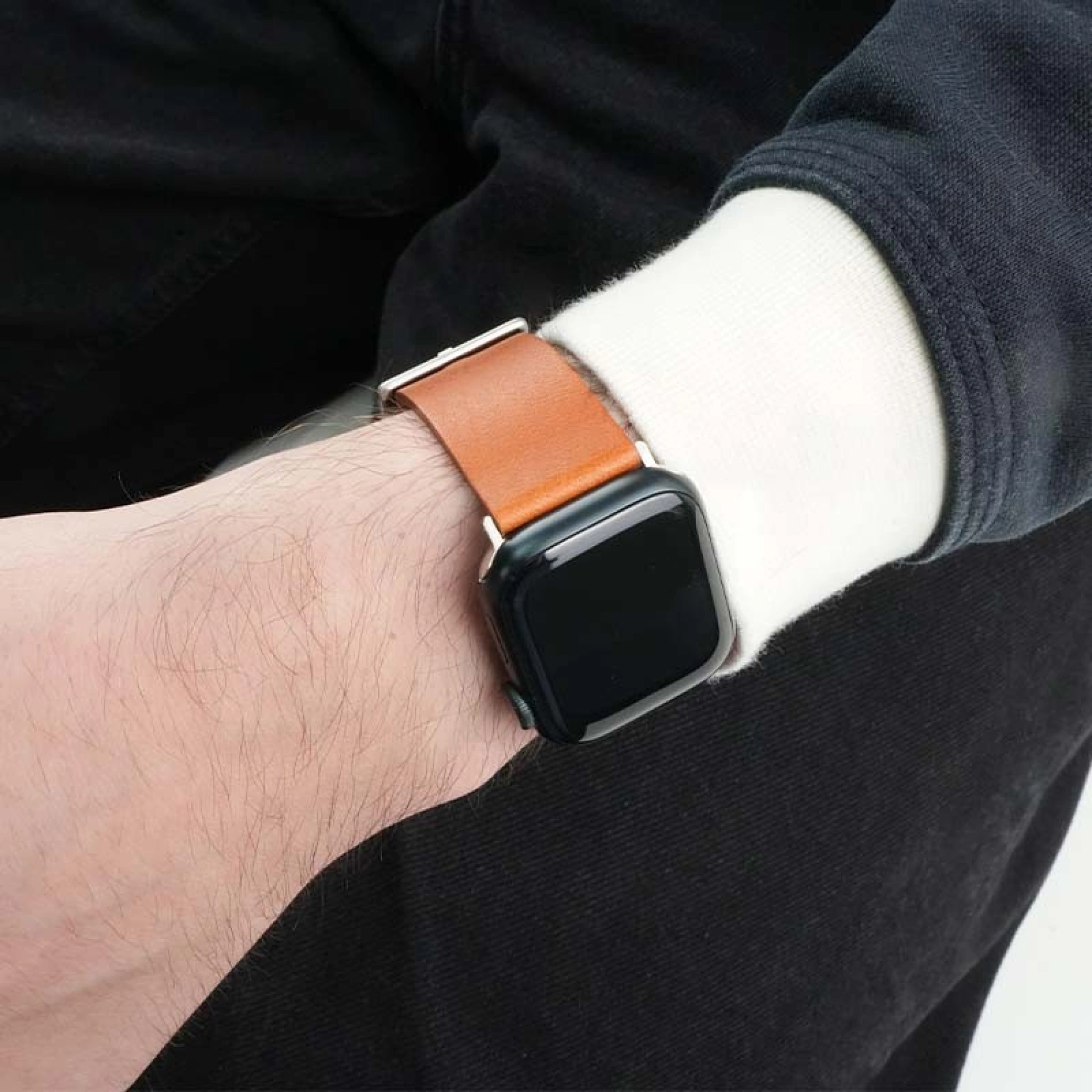 Bracelete Apple Watch em Pele