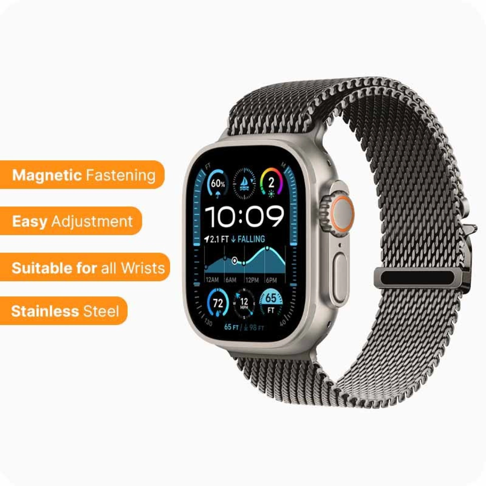Correa Apple Watch Milanesa con Cremallera