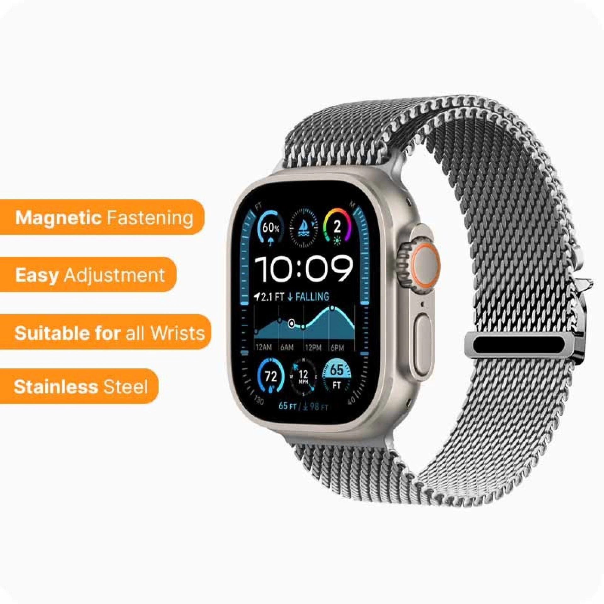 Bracelete Apple Watch Milanesa com Fecho