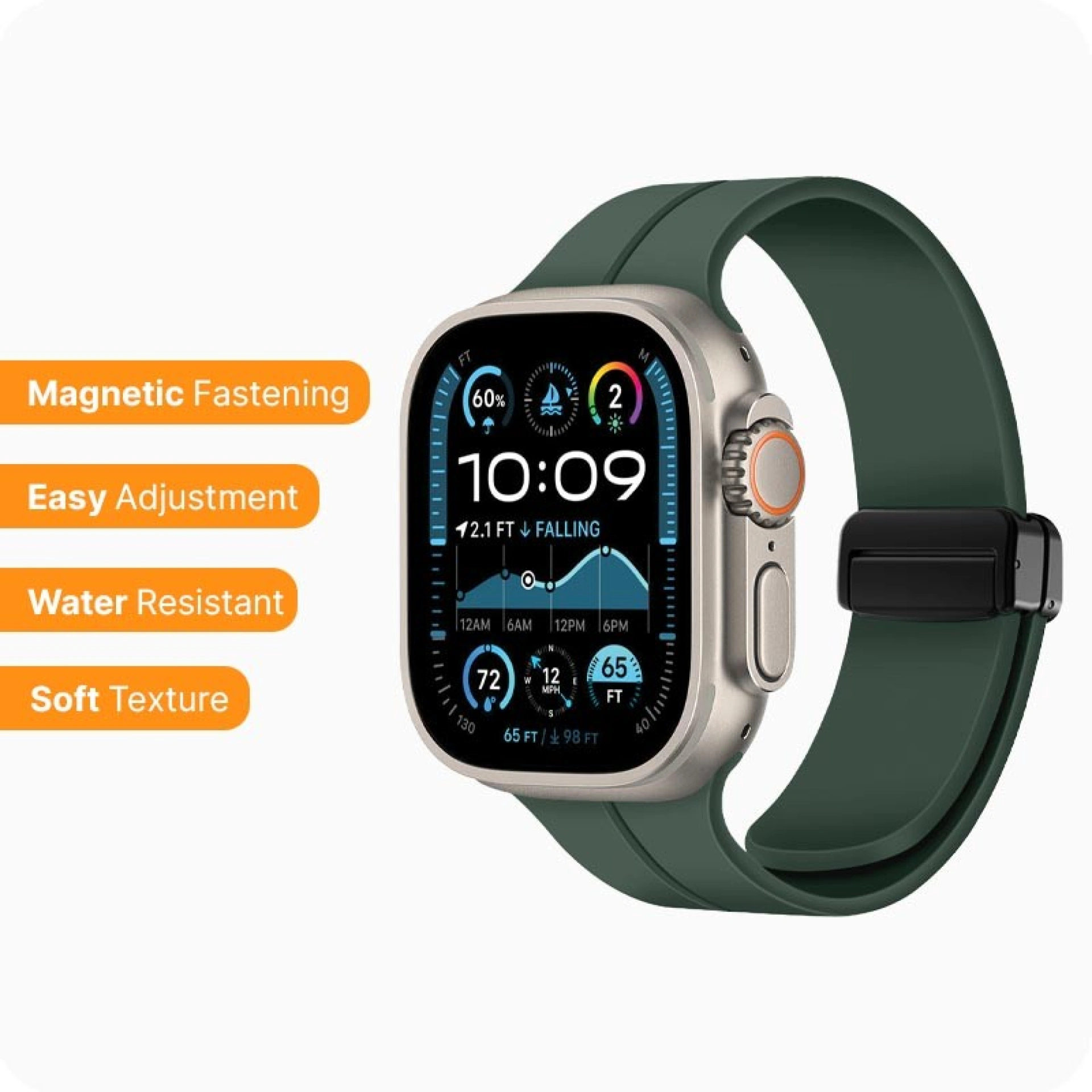 Bracelete de Silicone Magnética para Apple Watch