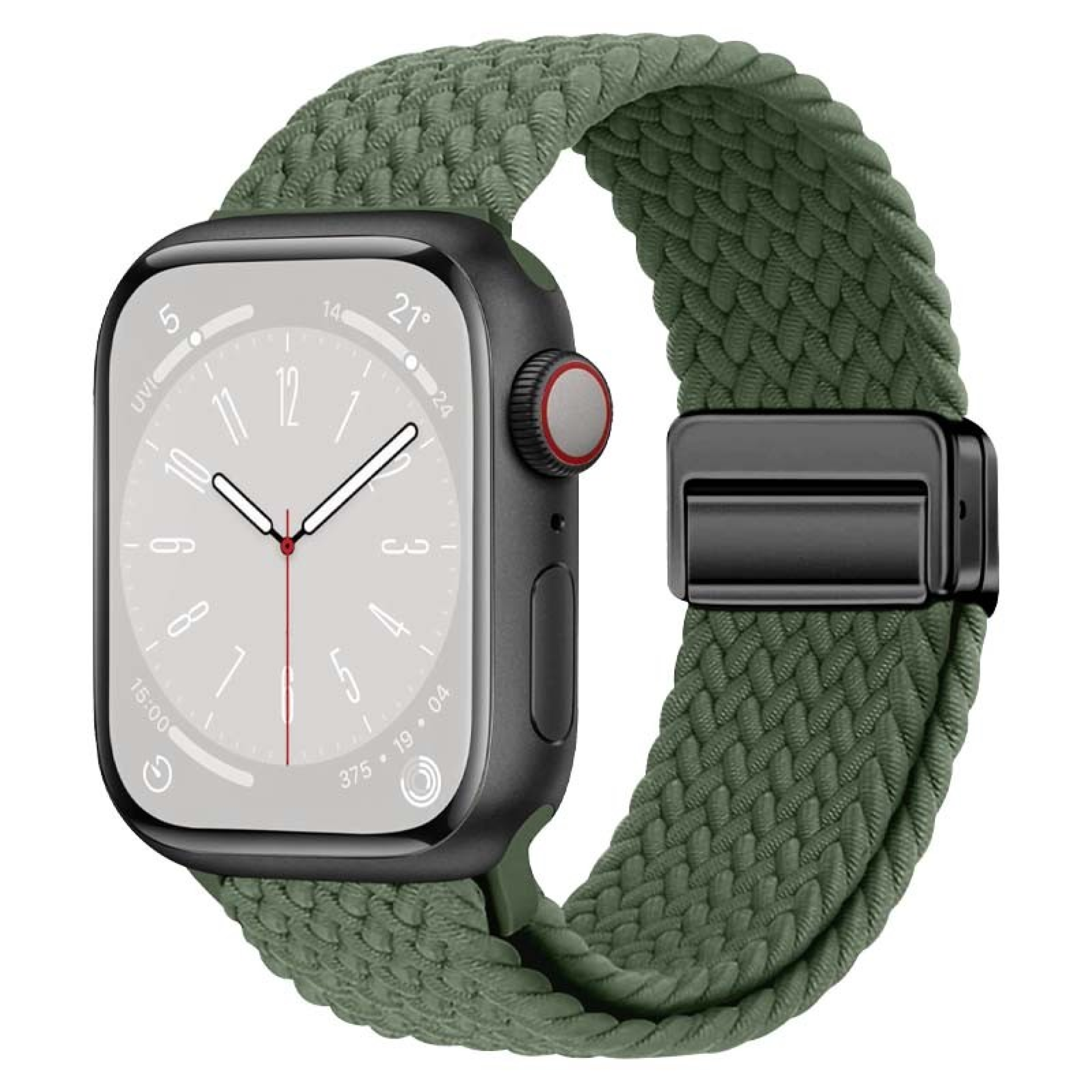 Bracelet Tressé pour Apple Watch 38   42mm (2024) Vert