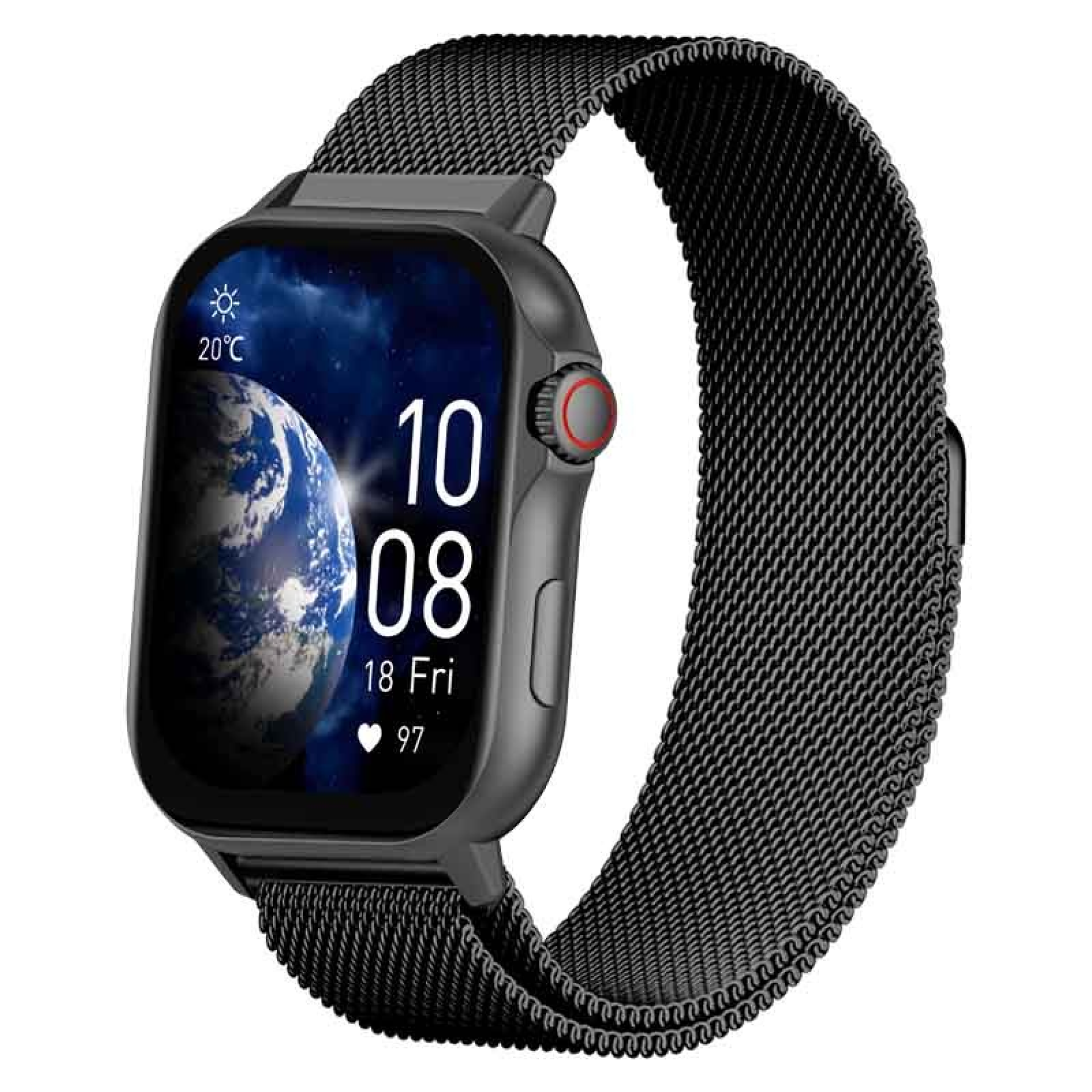 Bracelet Milanais pour iS Smartwatch Noir