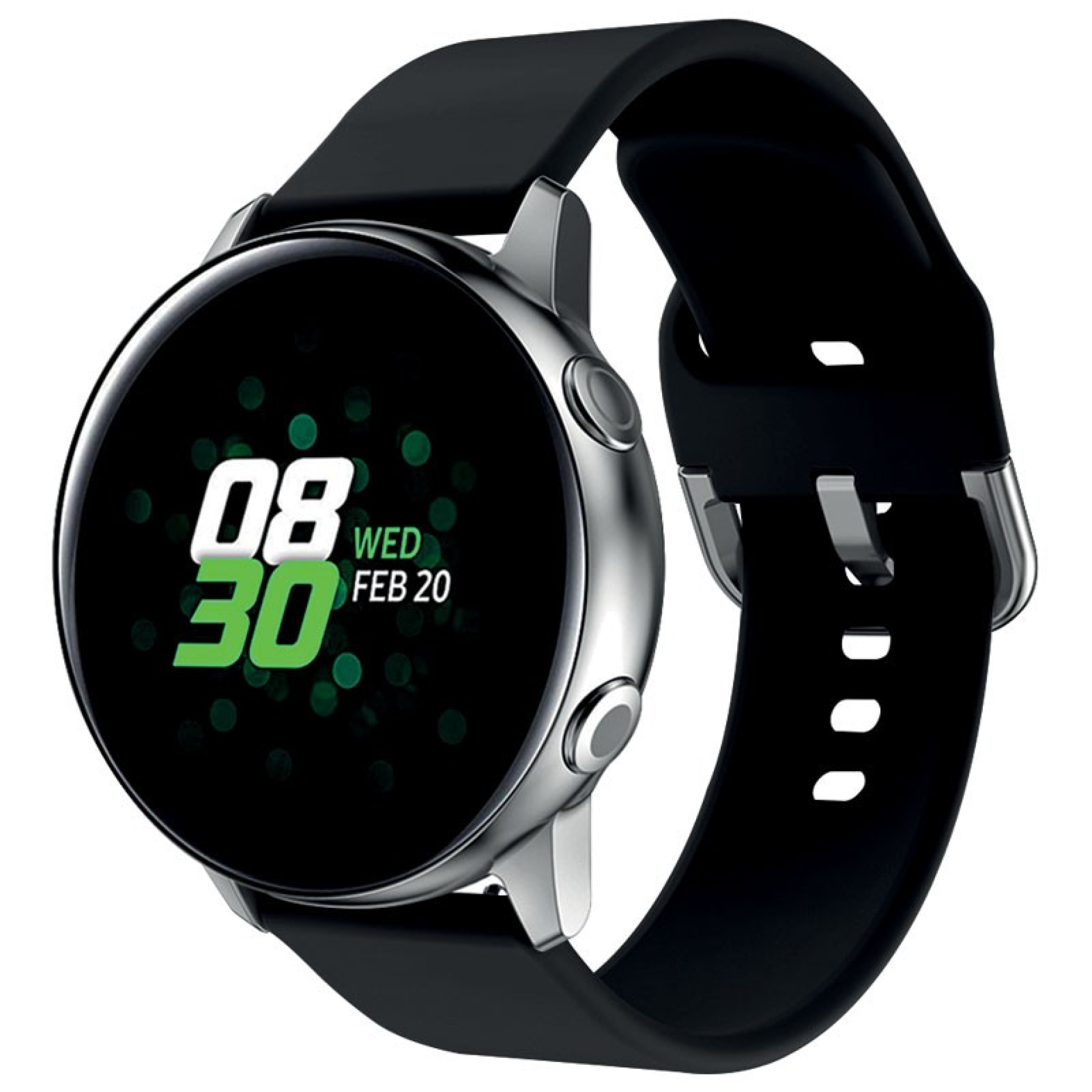Bracelet Montre Connectée en Silicone Noir