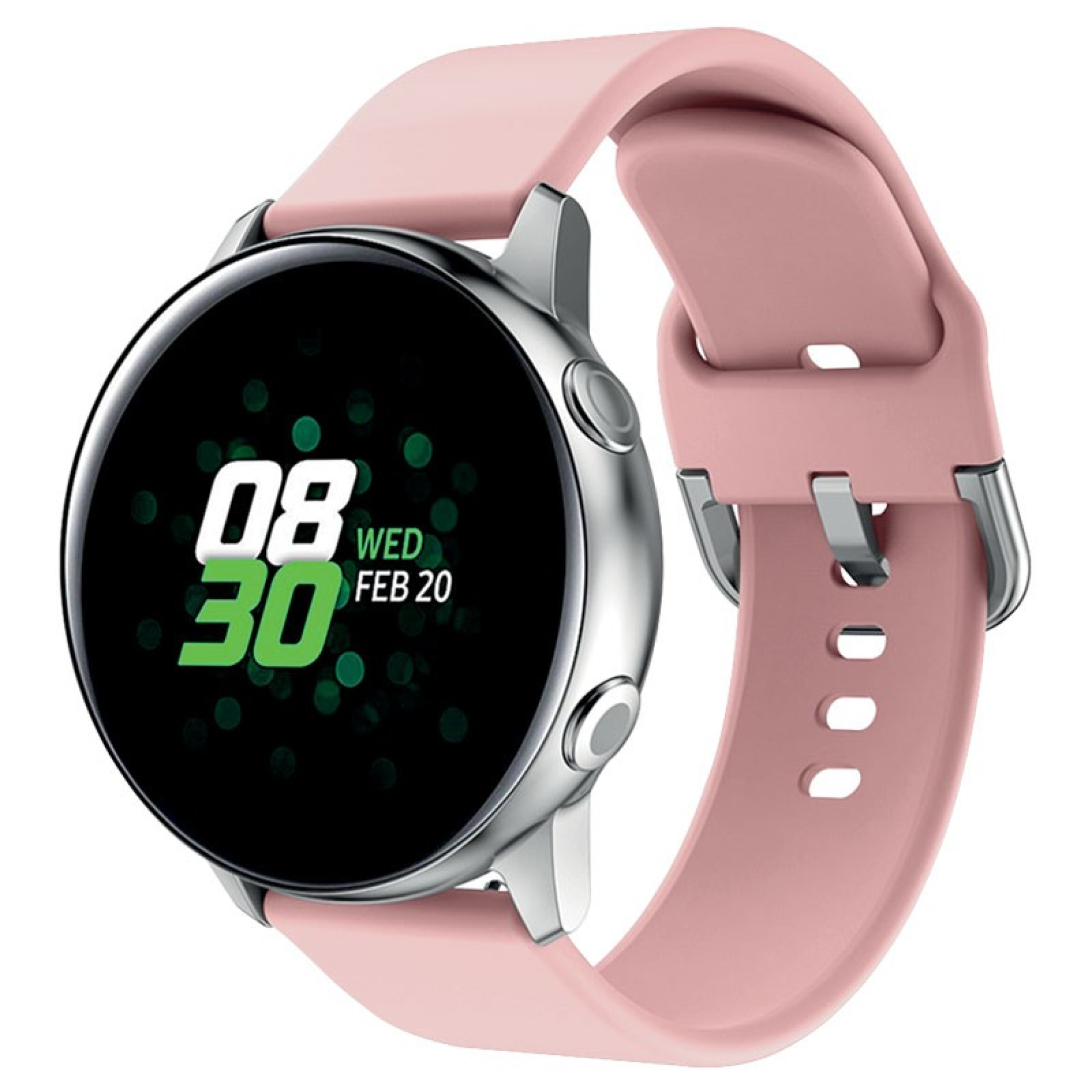 Bracelet Montre Connectée en Silicone Rose
