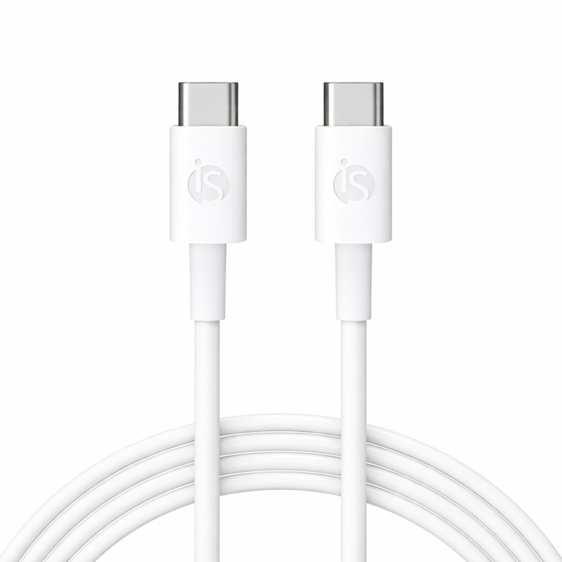 Câble en silicone liquide USB‑C - USB‑C 3 m Blanc