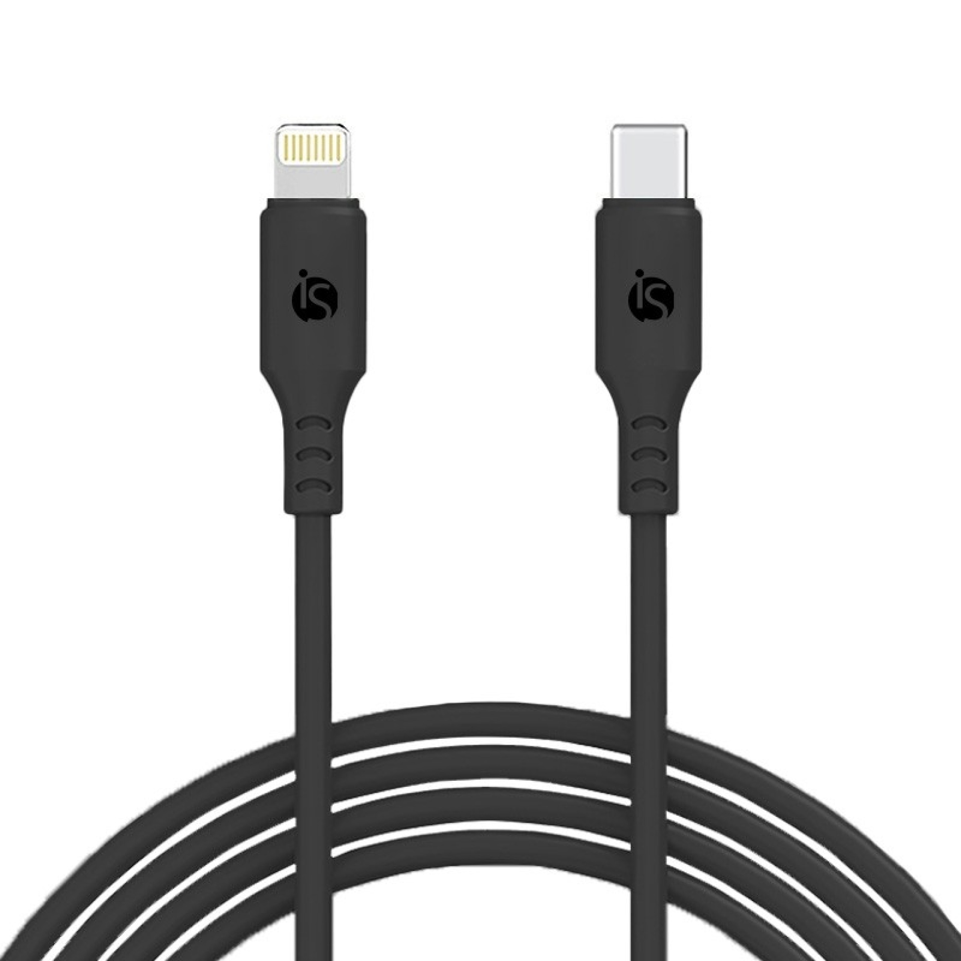 Cable de Silicona Líquida USB-C - Lightning 1 m Negro