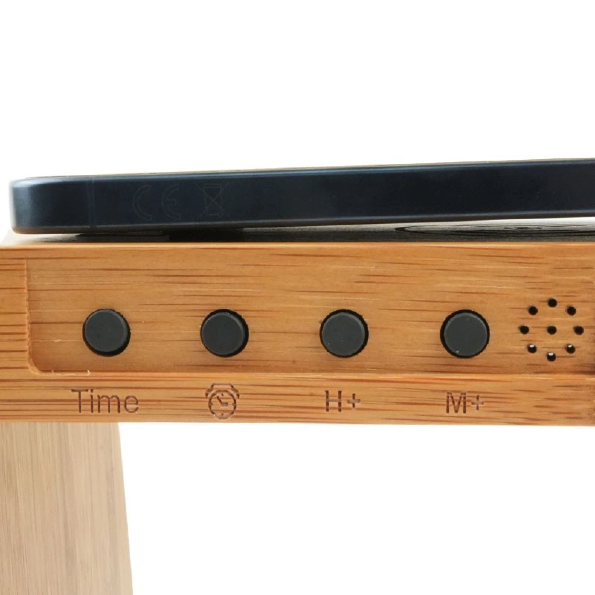 Candeeiro com Carregador Wireless Bamboo 5 em 1