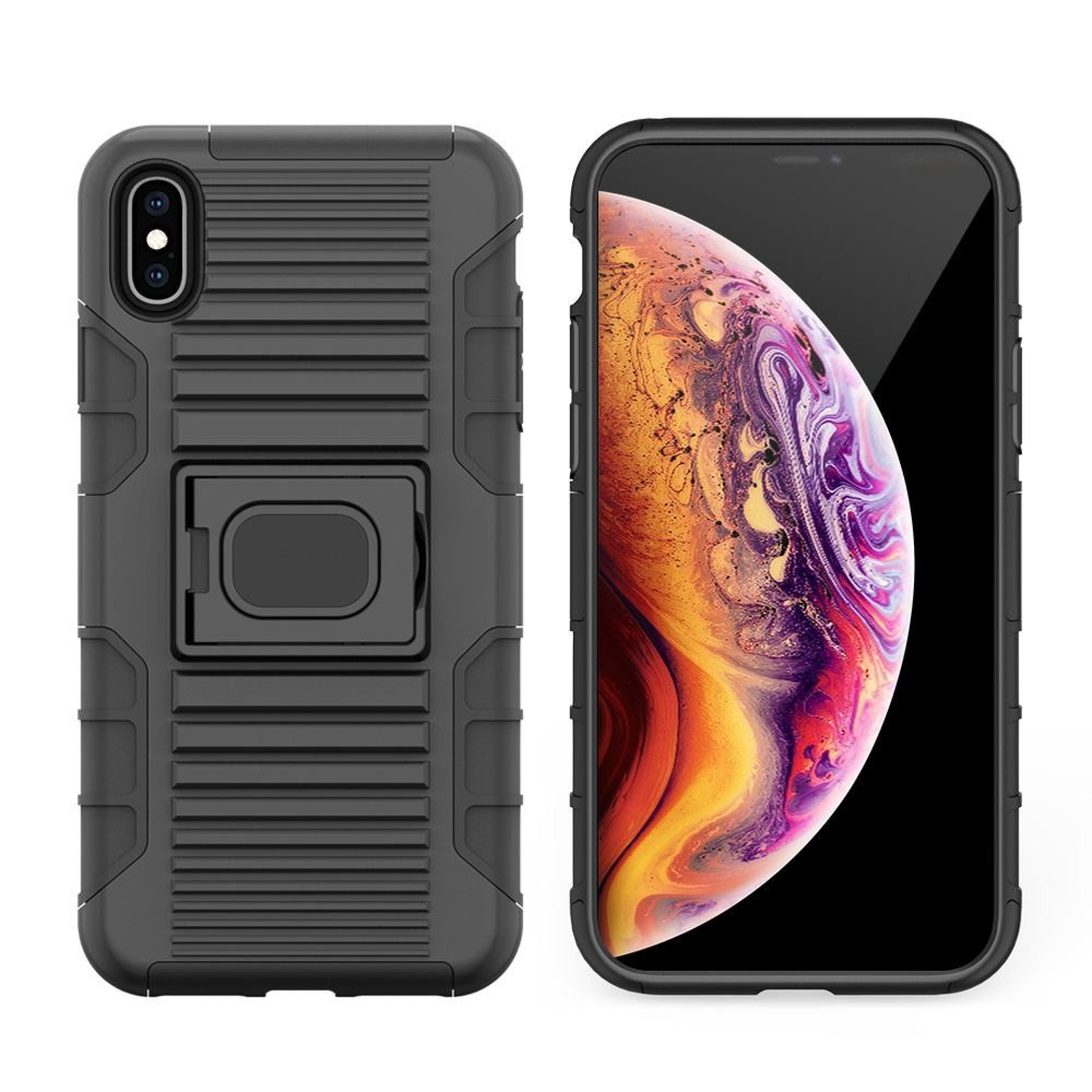 Coque iPhone Antichoc XS Noir