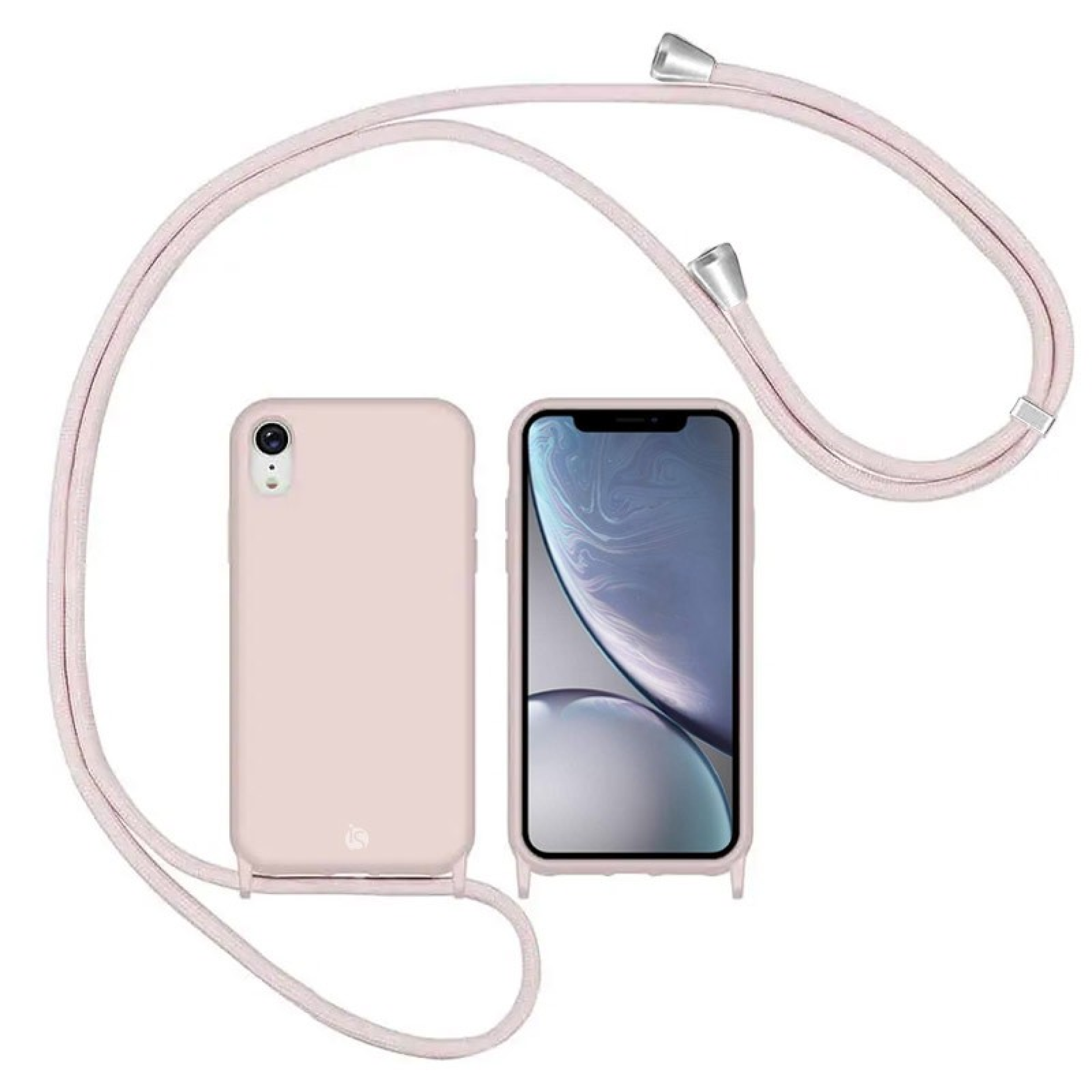 Coque avec Cordon iPhone XR Sable