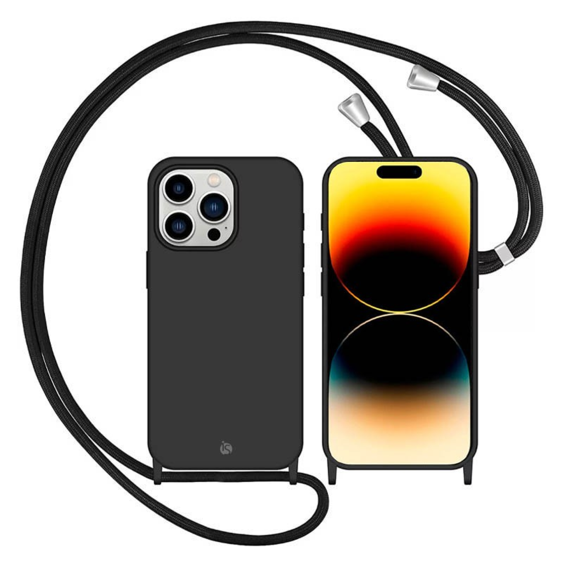 Case with Adjustable Lanyard Black iPhone 14 Pro Max
