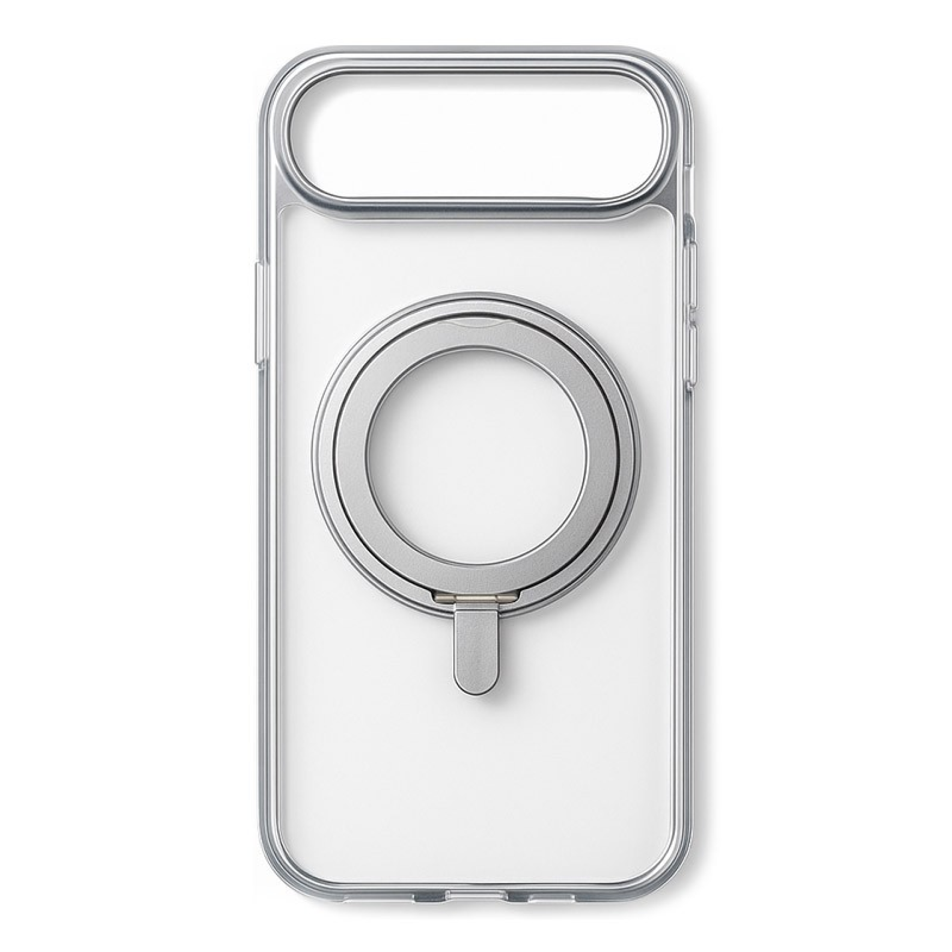 iPhone Hoesje met Ring Holder 17 Pro Zilver