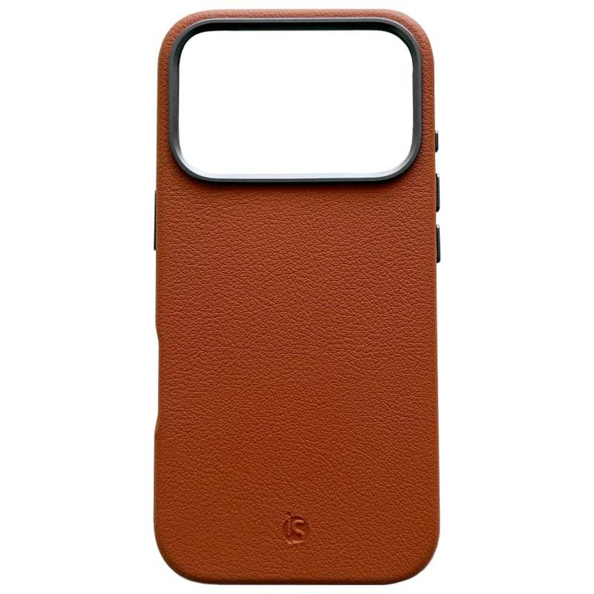 Coque en cuir MagSafe iPhone 17 Pro Marron