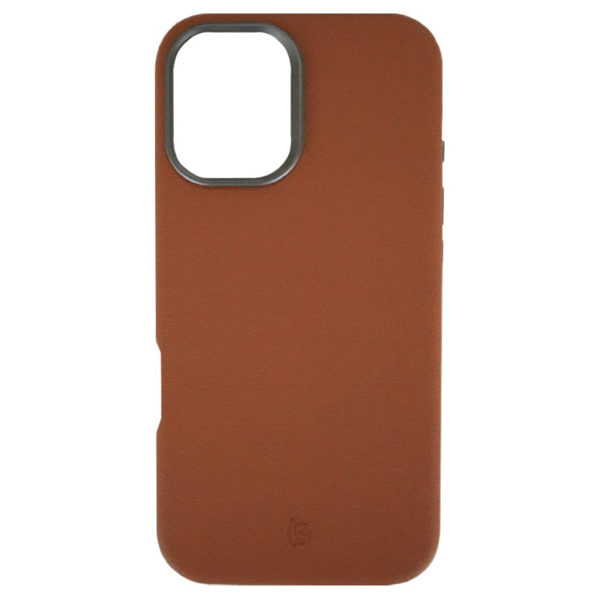 Coque en cuir MagSafe iPhone 17 Marron