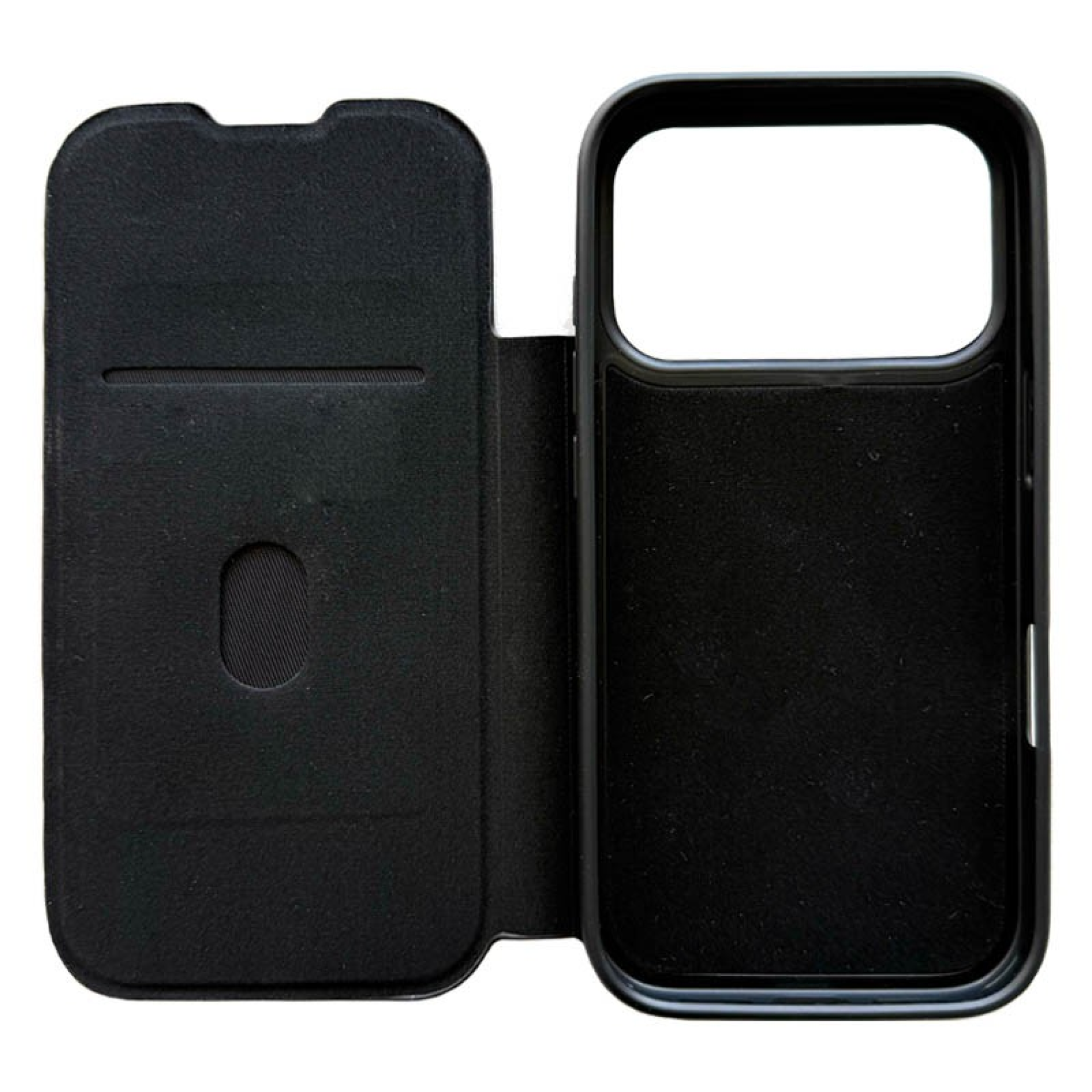 Coque portefeuille magnétique en cuir pour iPhone