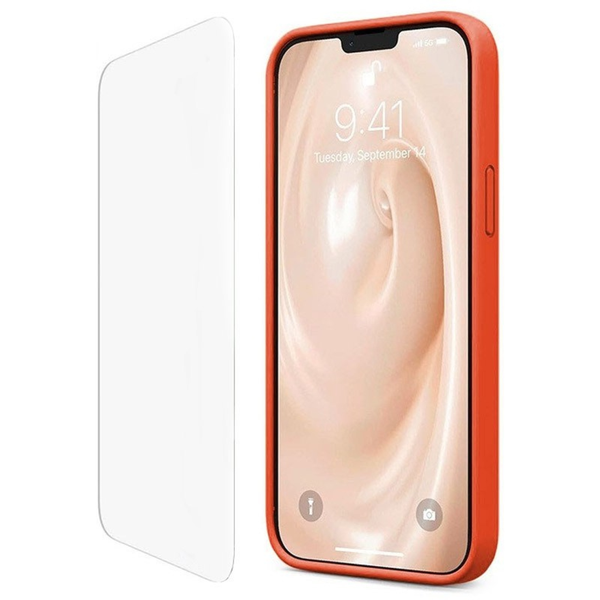 Kit de Protección iPhone - Funda + Protector de Pantalla X Naranja