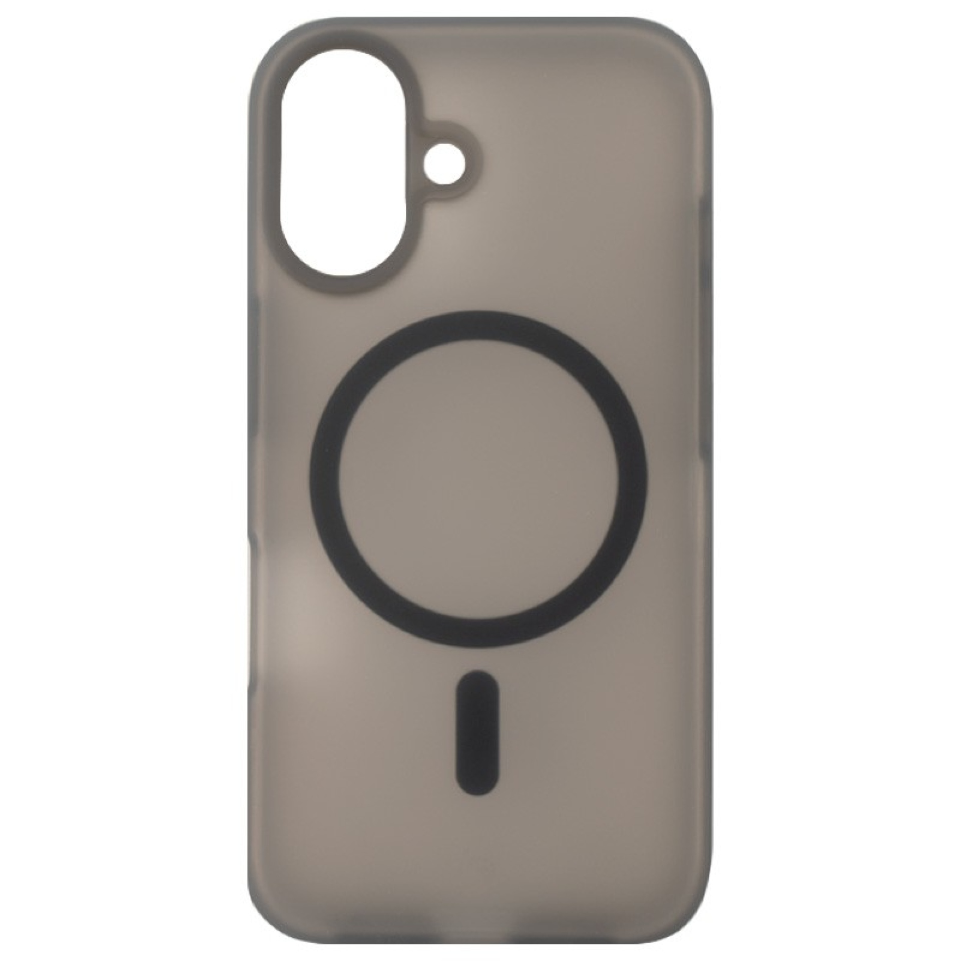 Funda Transparente Colorida MagSafe iPhone 16 Negro