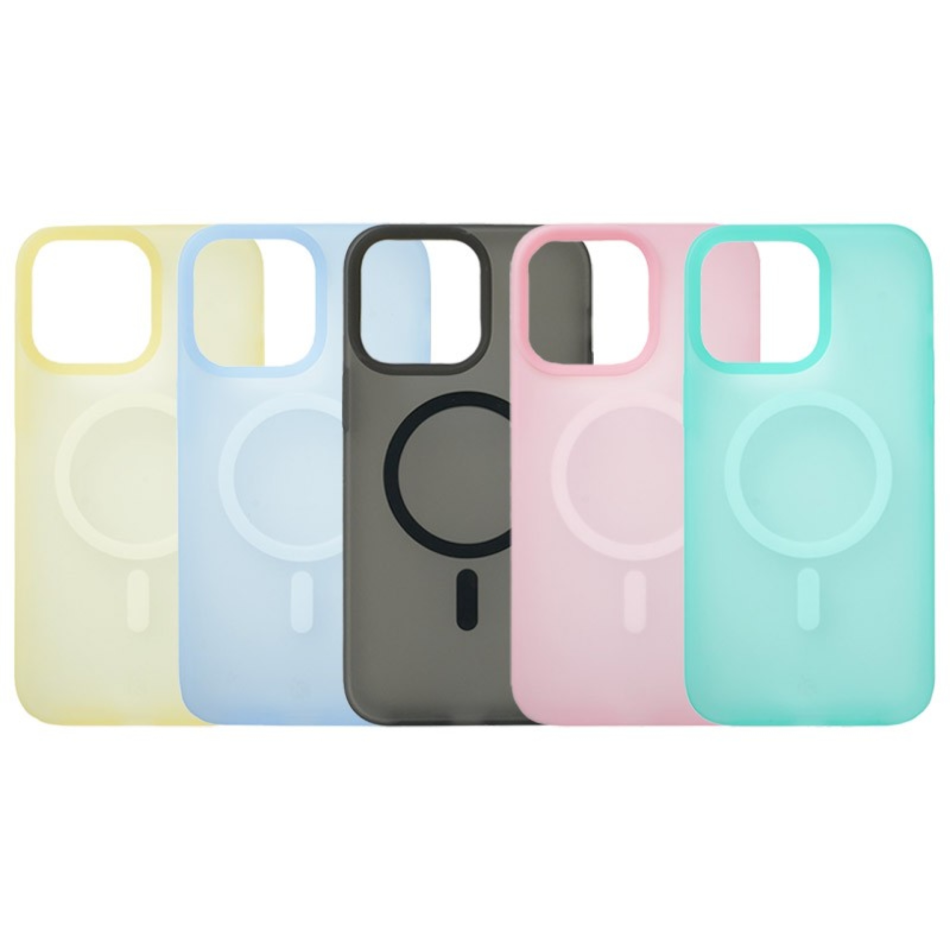 Colorful Transparent MagSafe Case