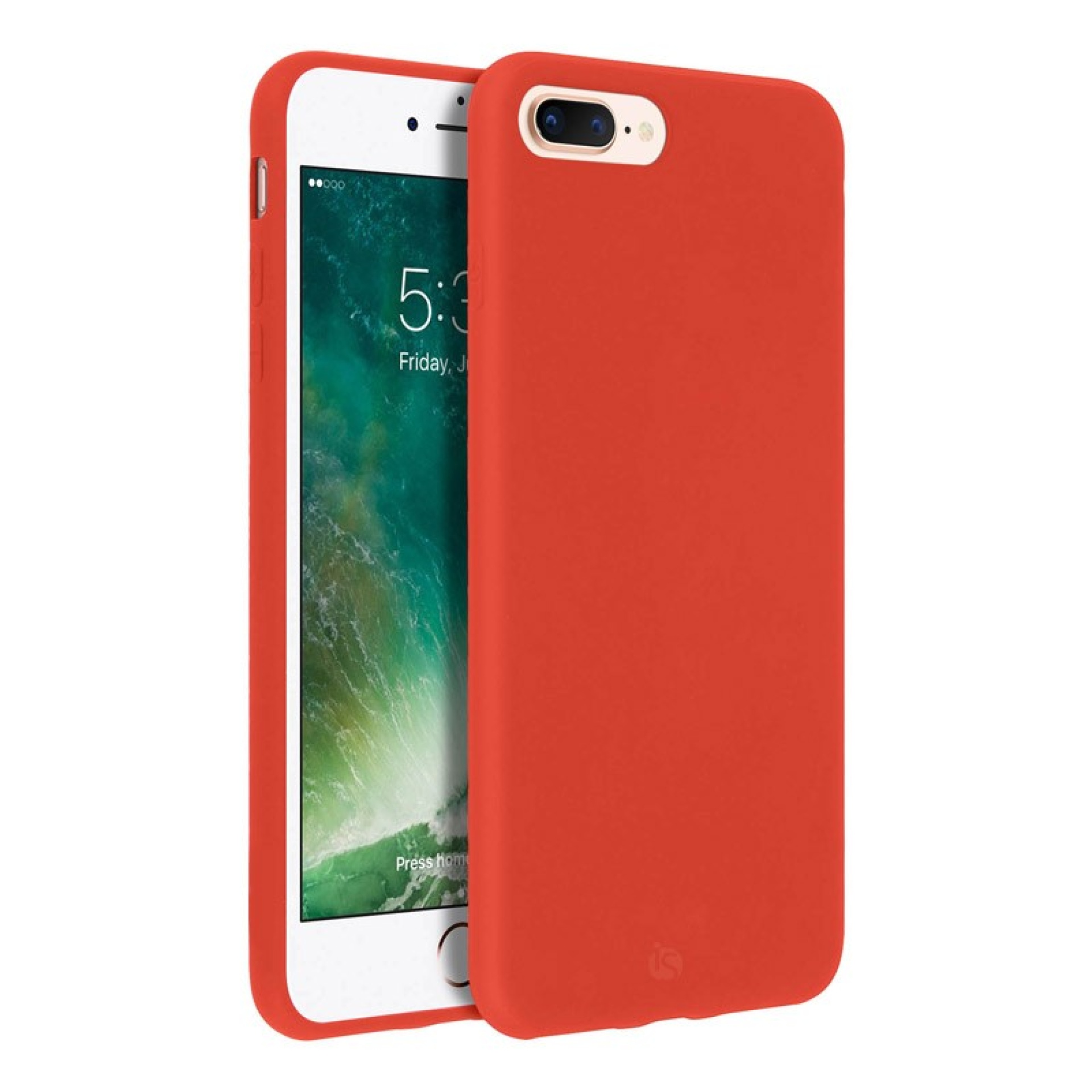 Funda en Silicona Líquida Magsafe iPhone 8 Plus Rojo