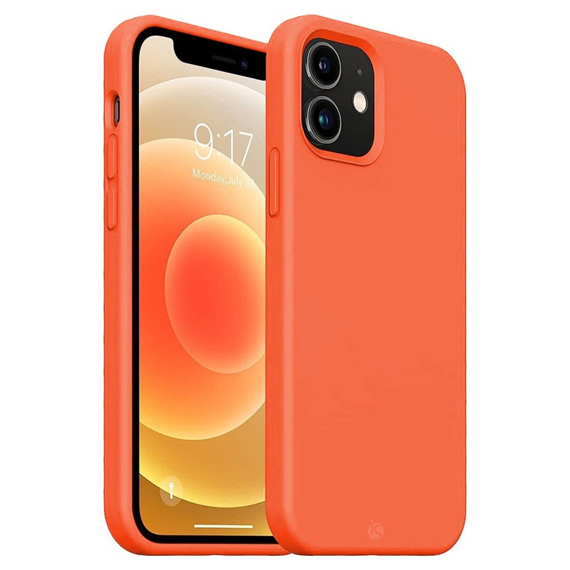 Coque en Silicone Liquide Magsafe pour iPhone 12 Mini Orange