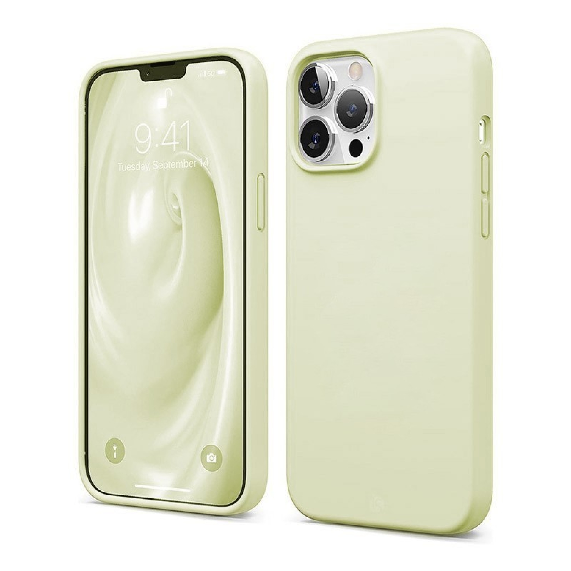 Coque en Silicone Liquide Magsafe pour iPhone 12 Pro Max Vert Clair