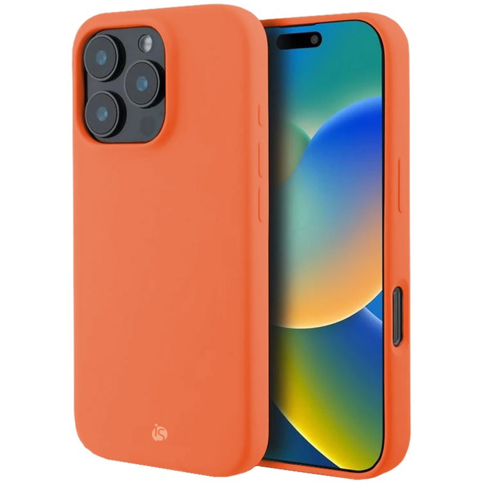 Coque en Silicone Liquide Magsafe pour iPhone 16 Pro Max Orange