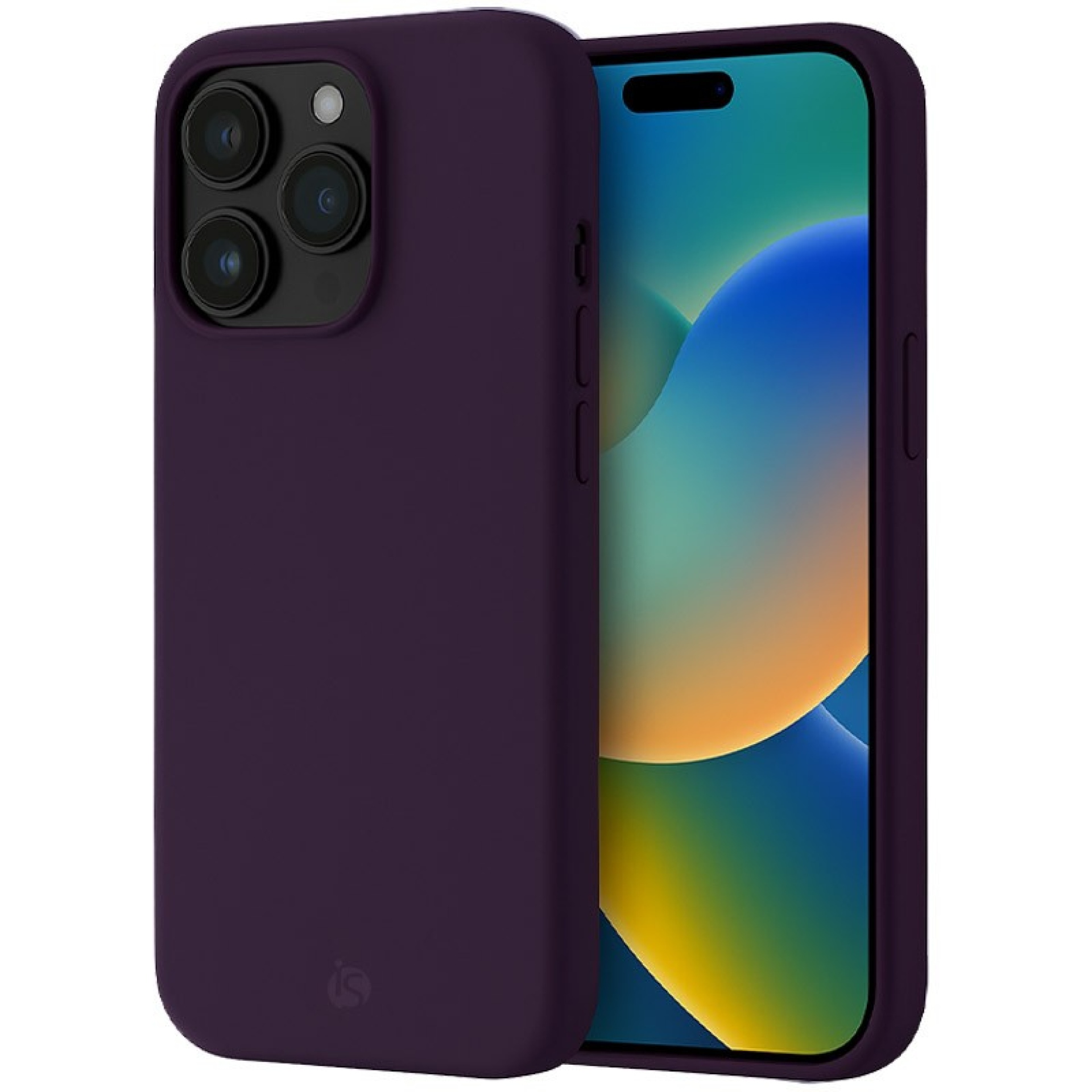 Funda en Silicona Líquida Magsafe iPhone 16 Pro Morado Oscuro