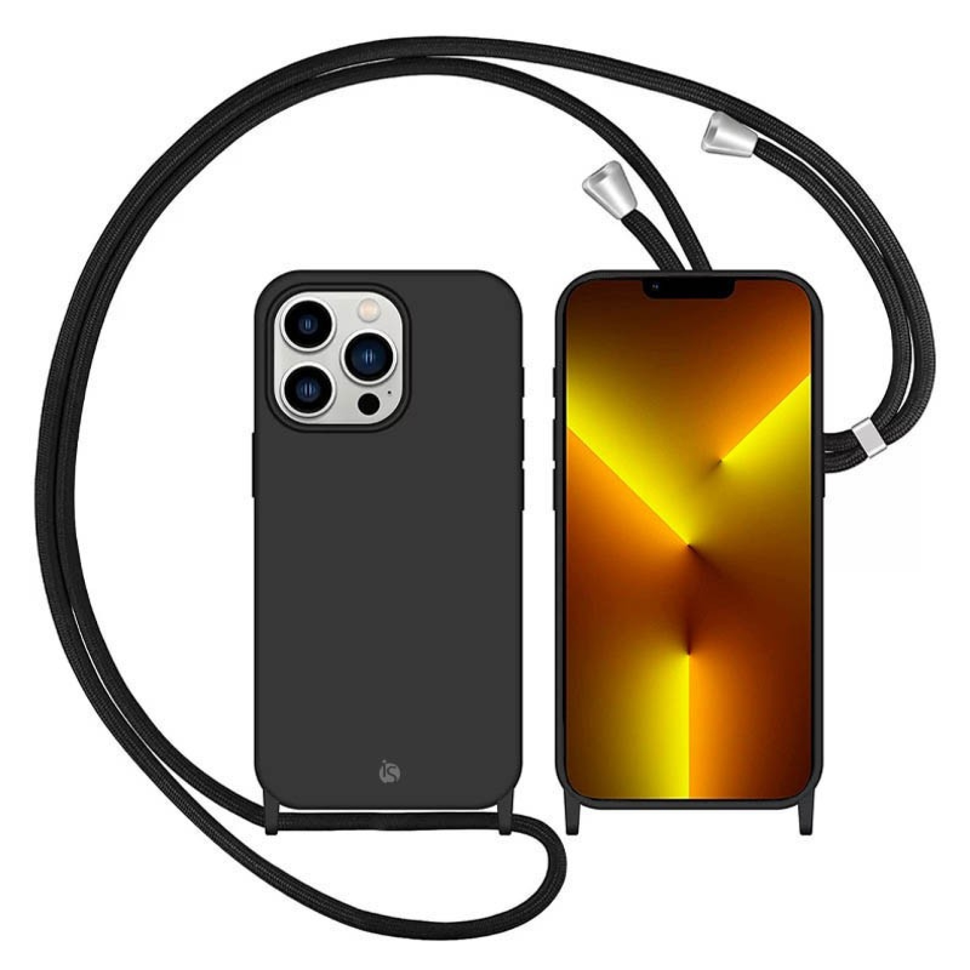 Coque avec Cordon iPhone 13 Pro Noir