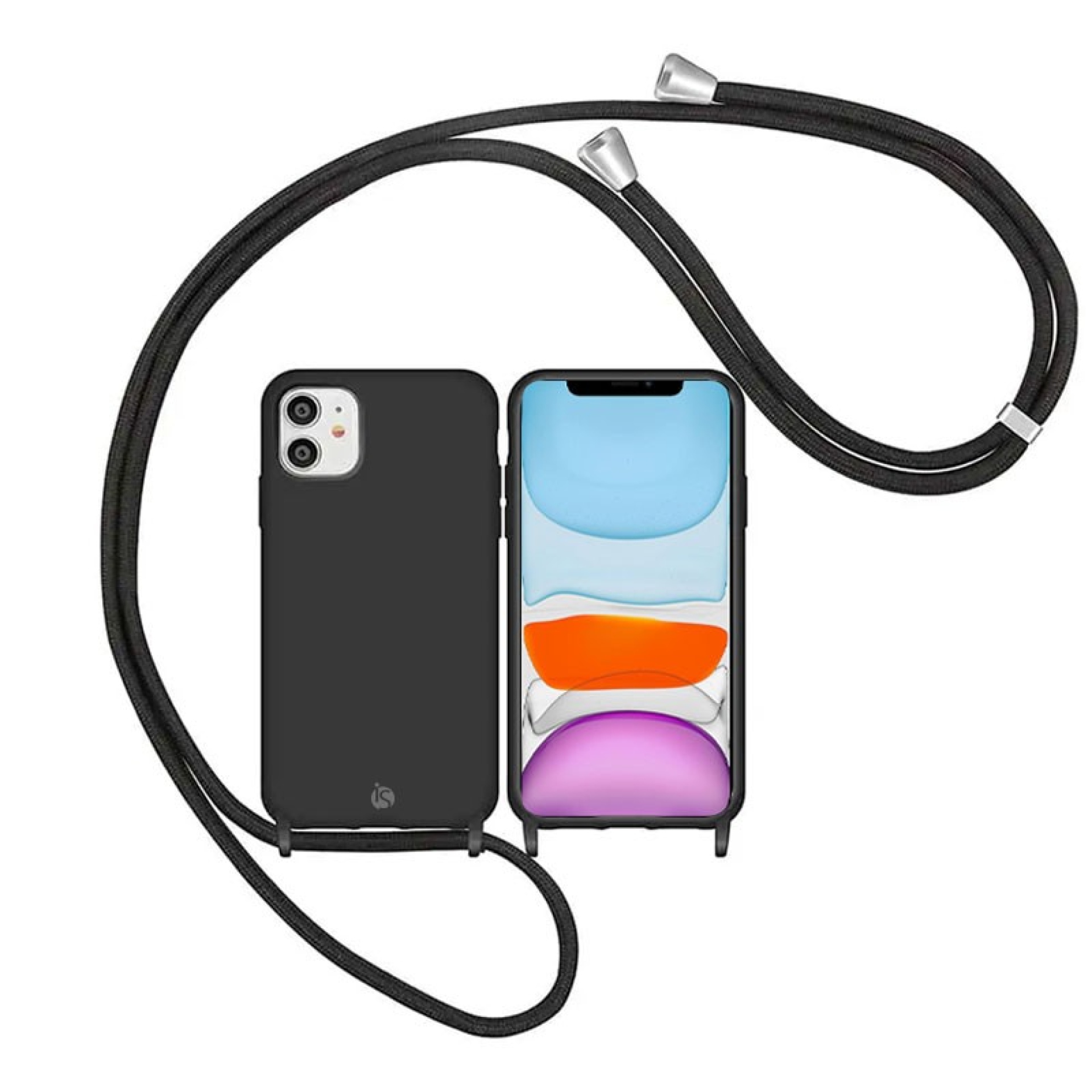 Funda iPhone con Cuerda 12 Mini Negro