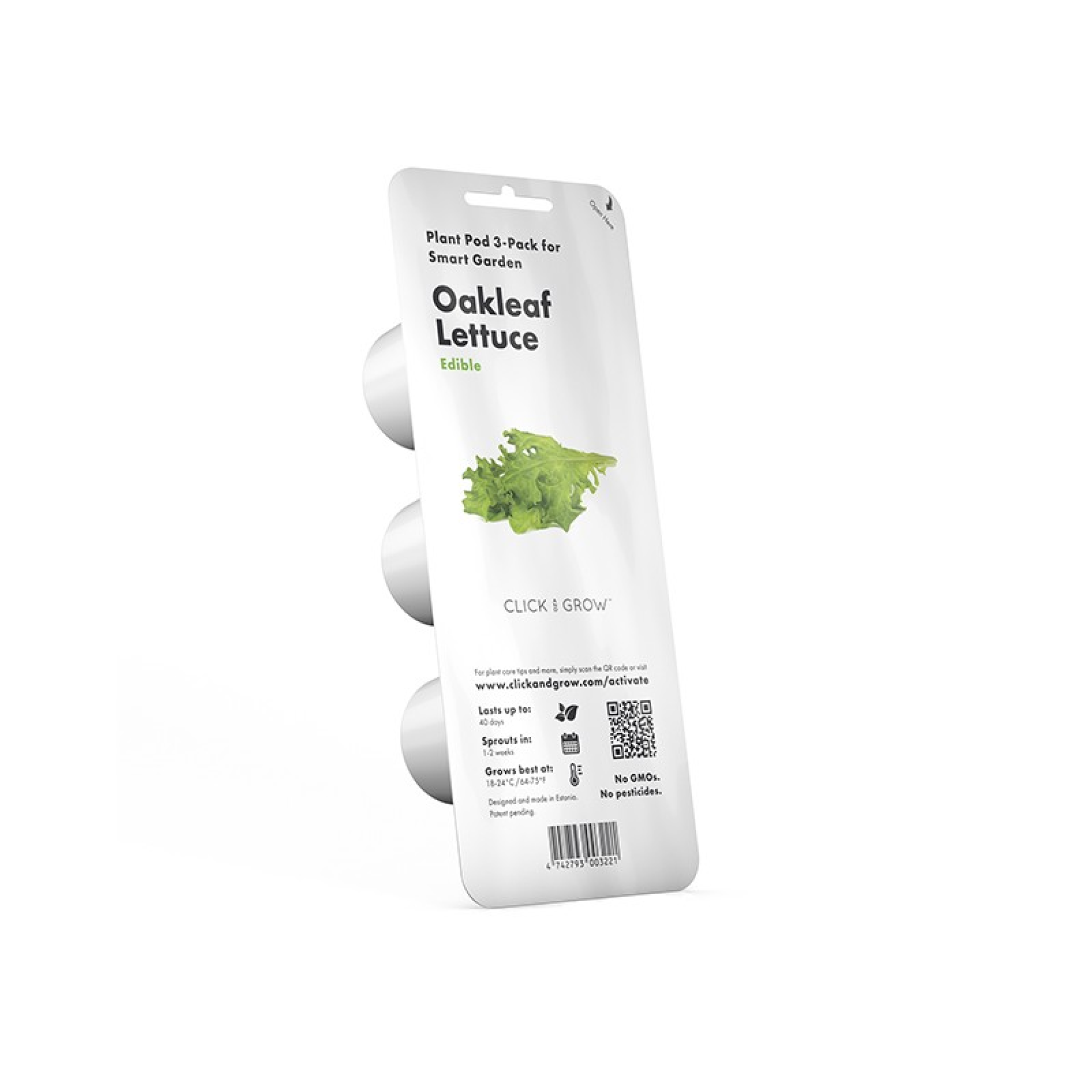 Capsules de Graines Click and Grow 3 Laitue Feuilles Chene