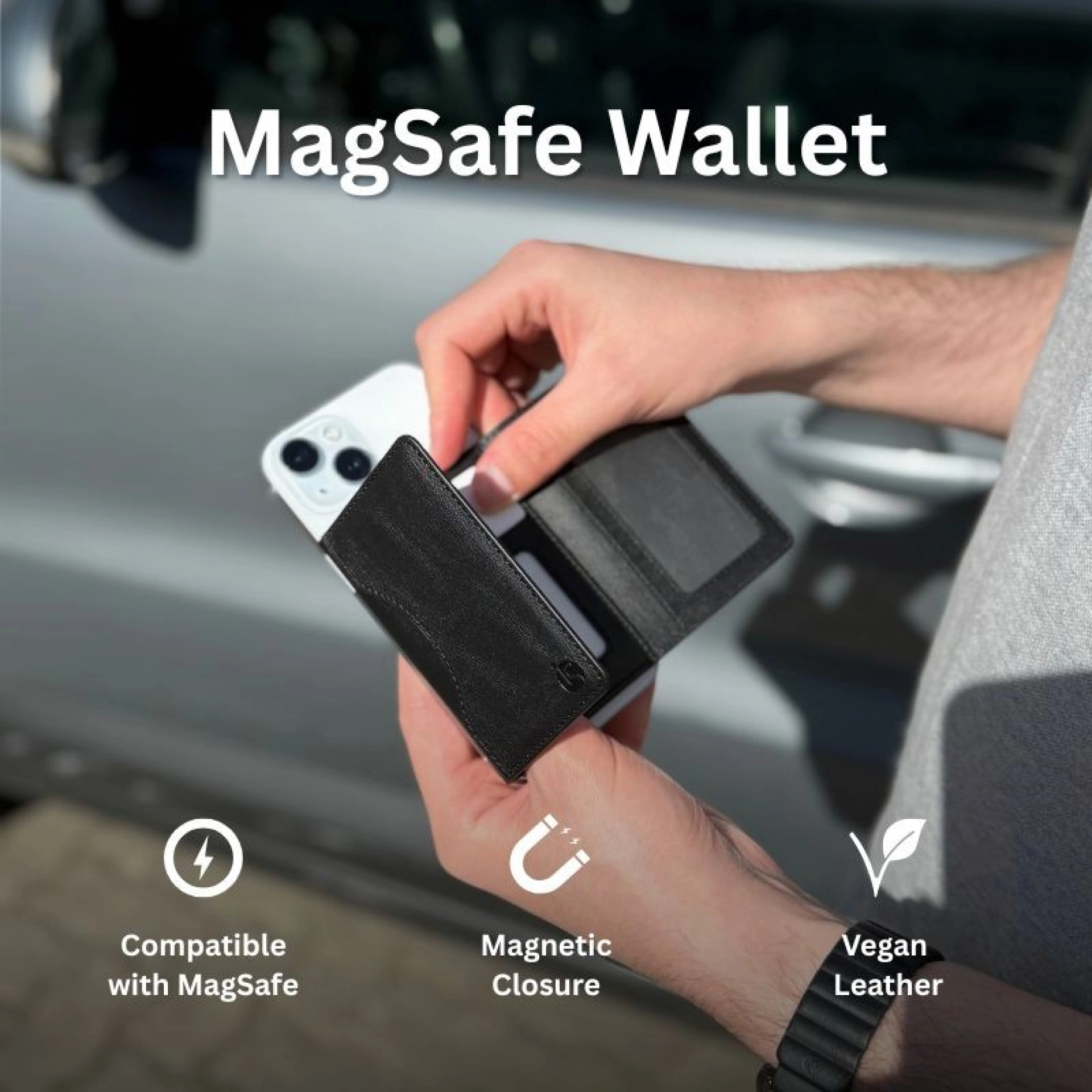 Cartera de Piel MagSafe
