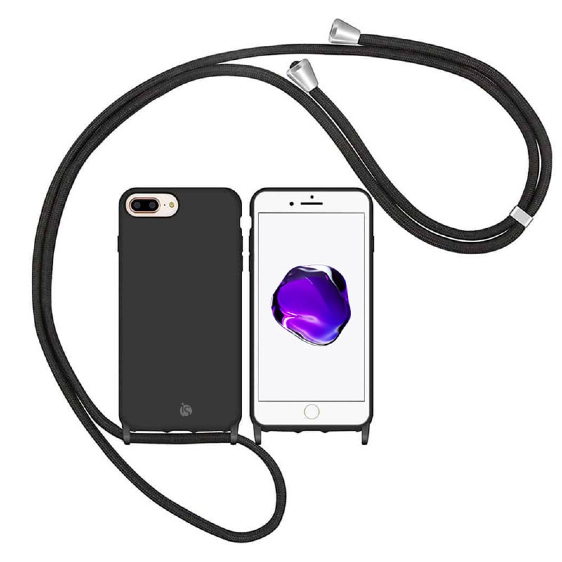 Coque avec Cordon iPhone 8 Plus Noir