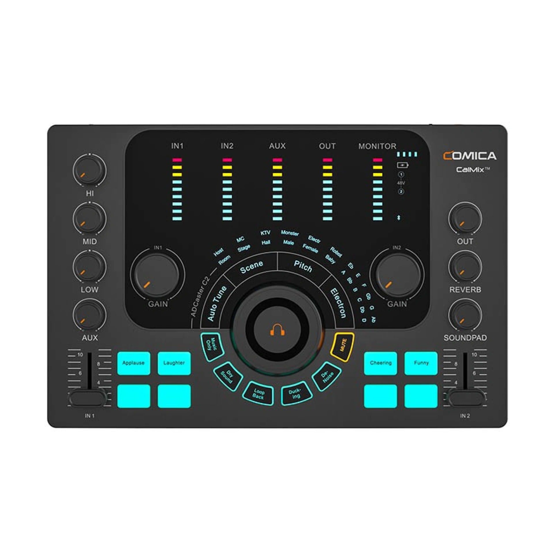 Interface de Áudio ADCaster C2 Comica