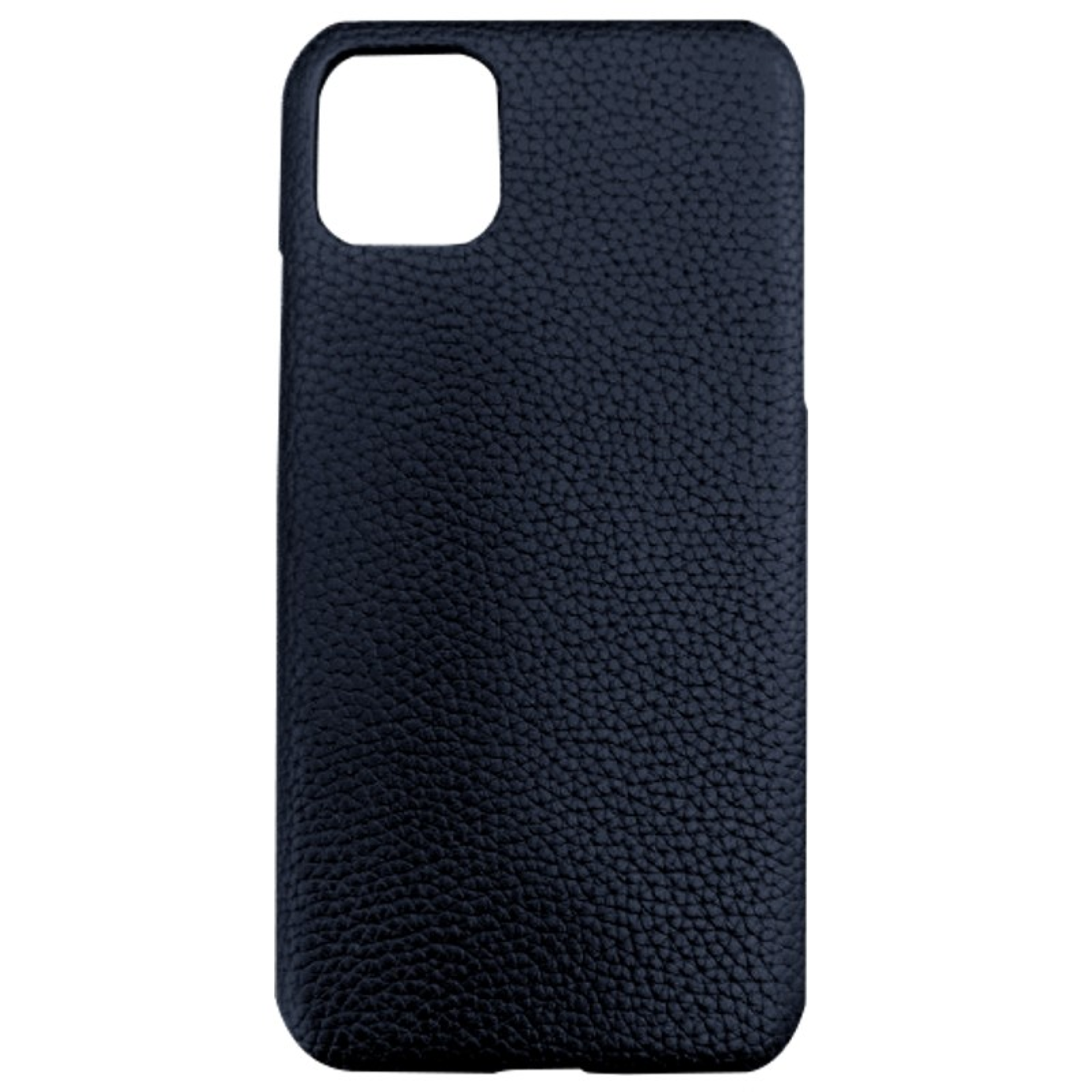 Capa em Pele para iPhone Personalizável Azul Pacífico 12 Pro Max Letras Douradas