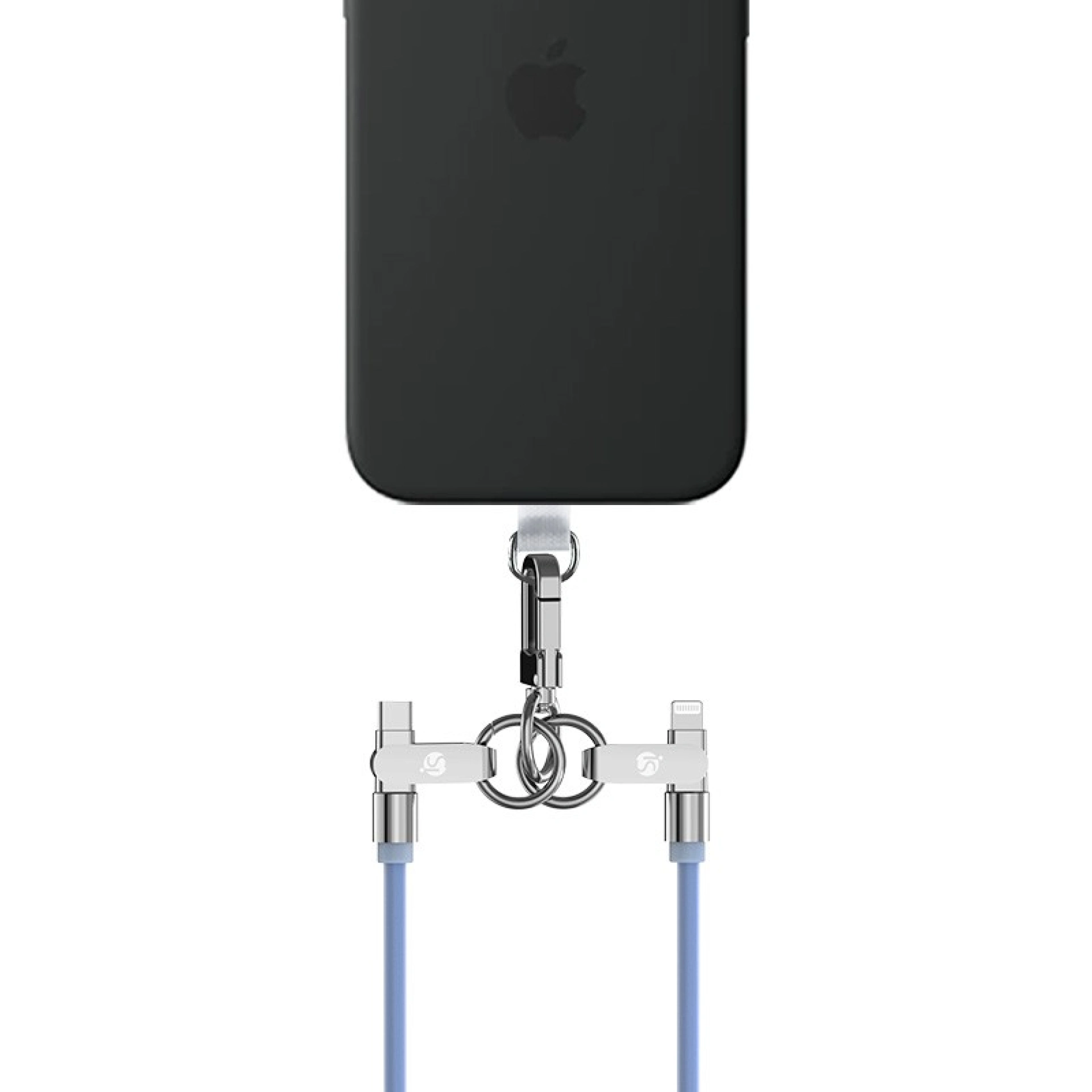 Cordão de Silicone com Carregamento USB-C