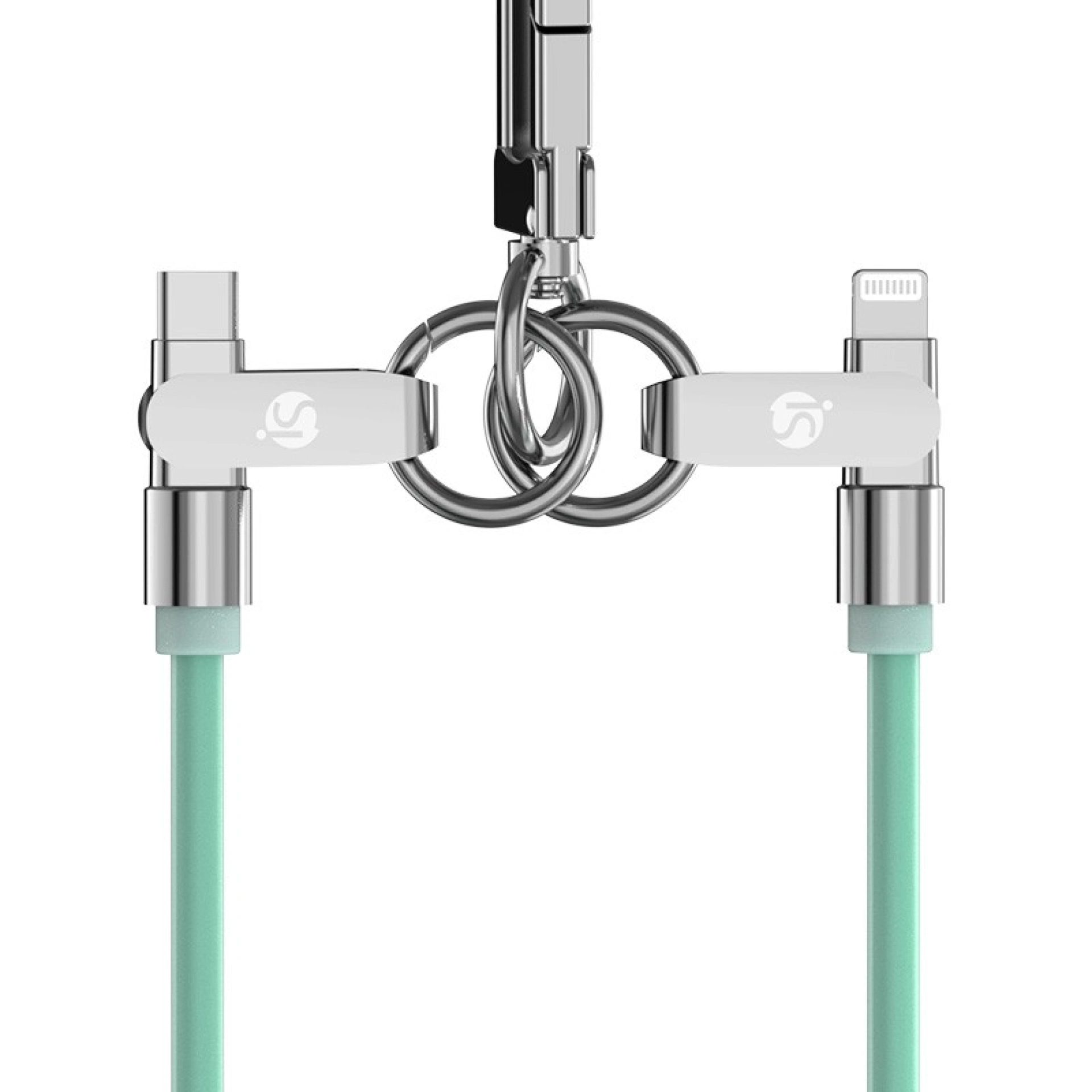 Cordão de Silicone com Carregamento USB-C