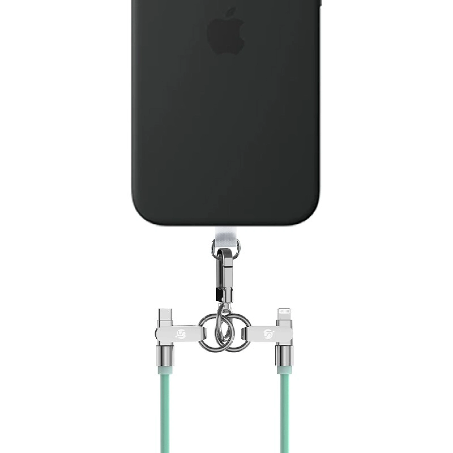 Cordão de Silicone com Carregamento USB-C