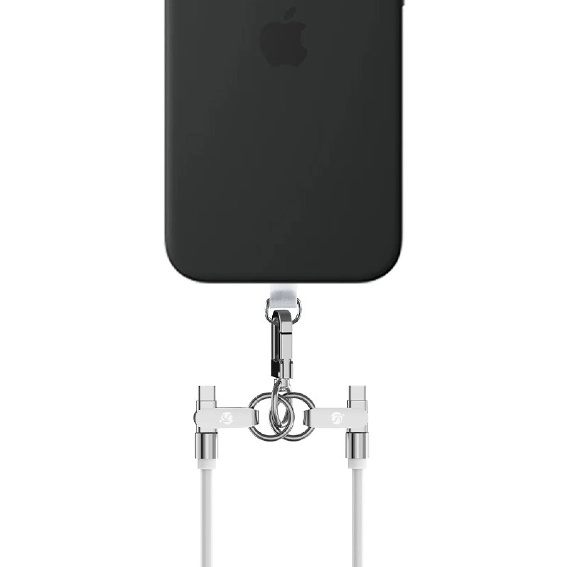 Cordão de Silicone com Carregamento USB-C