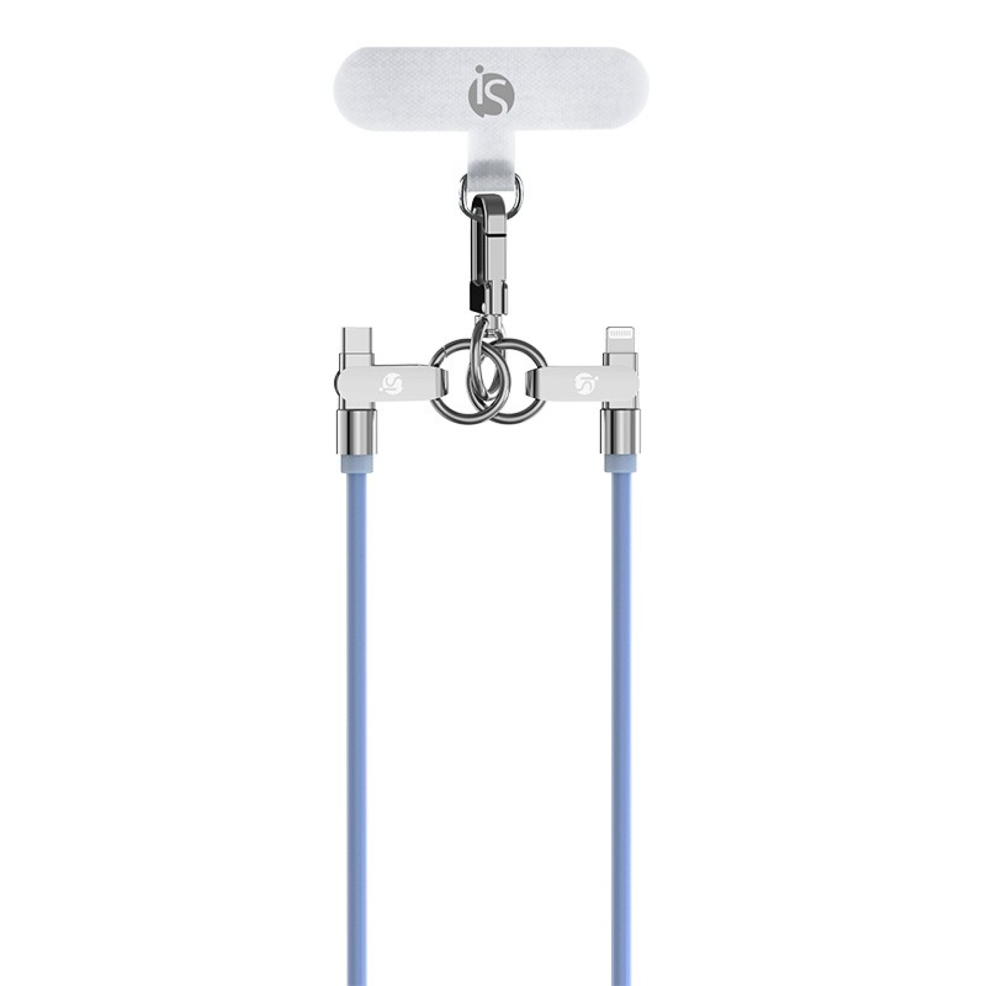 Cordon en Silicone avec Chargement USB-C Ice Blue USB C   Lightning