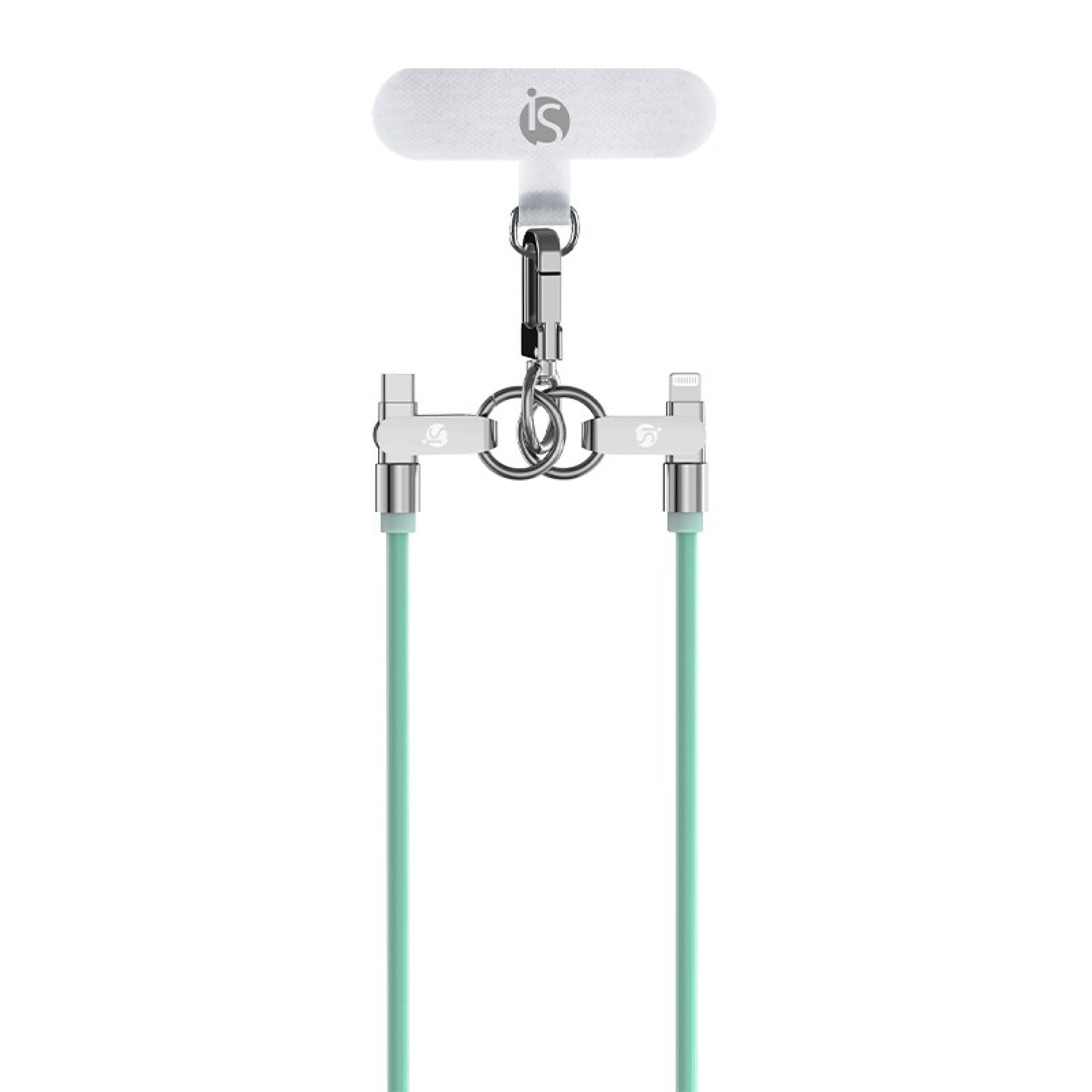 Cordón de Silicona con Carga USB-C para celular Jade USB C Lightning