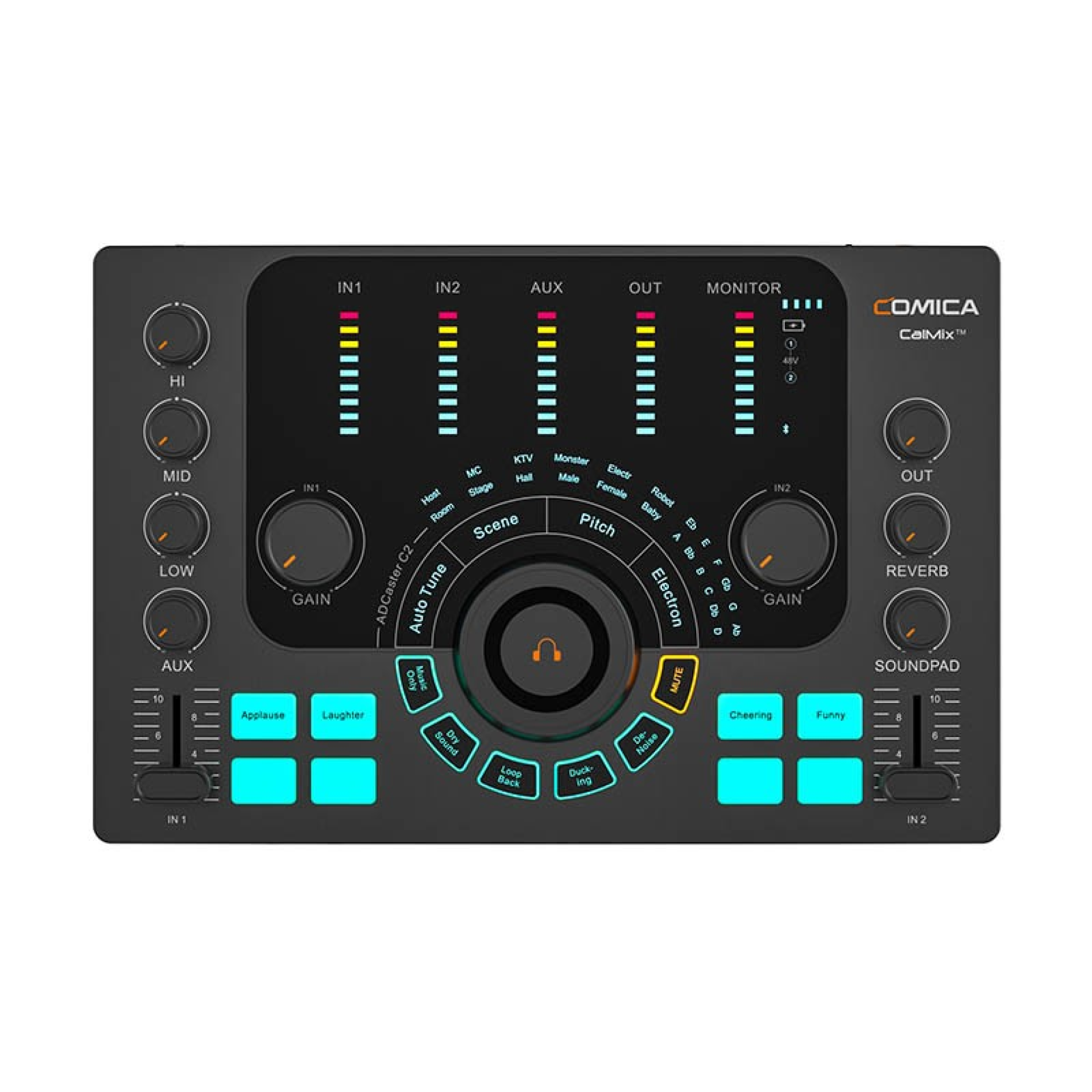 Interfaz de audio ADCaster C2 Comica