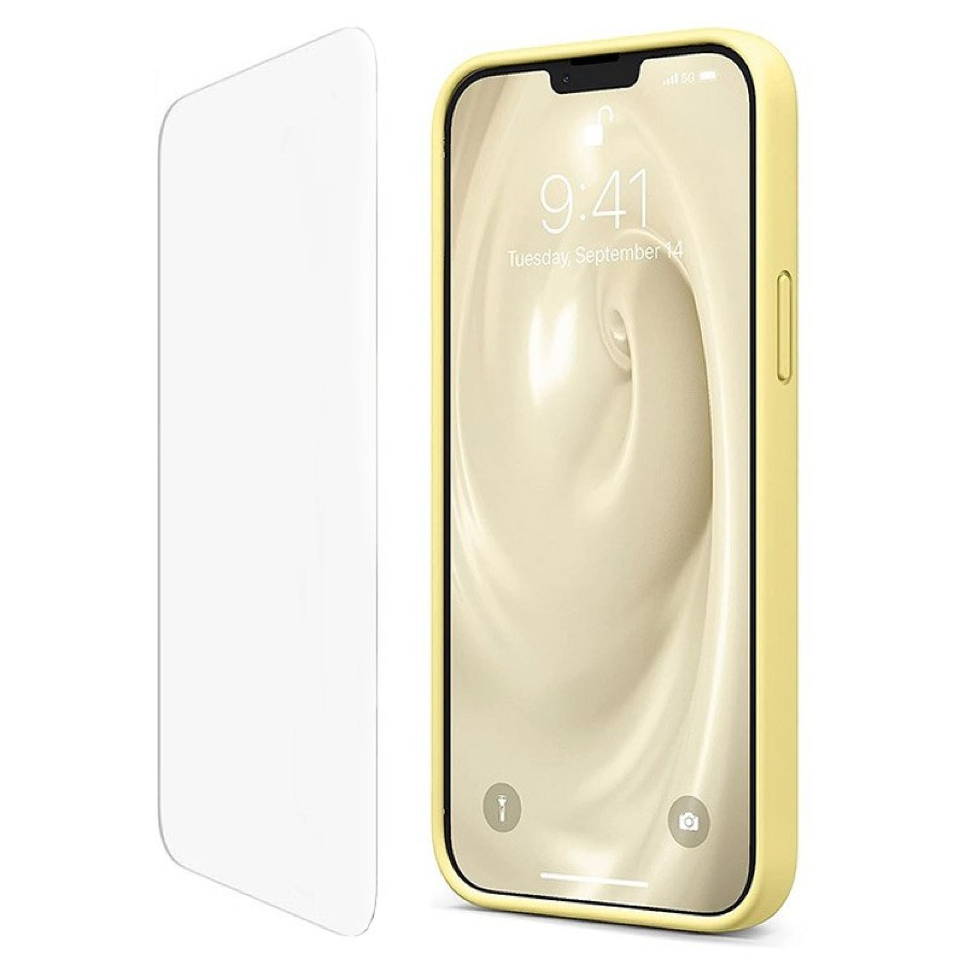 Kit de Protection iPhone - Coque + Film Protecteur 13 Jaune