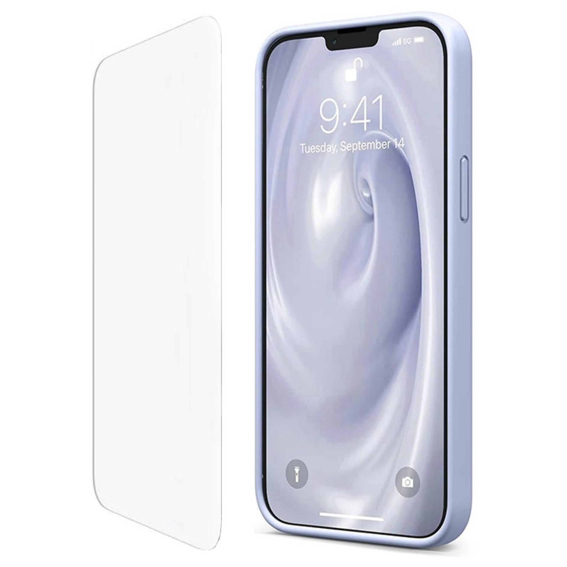 iPhone Beschermingsset - Hoesje + Screenprotector XR Lavendel