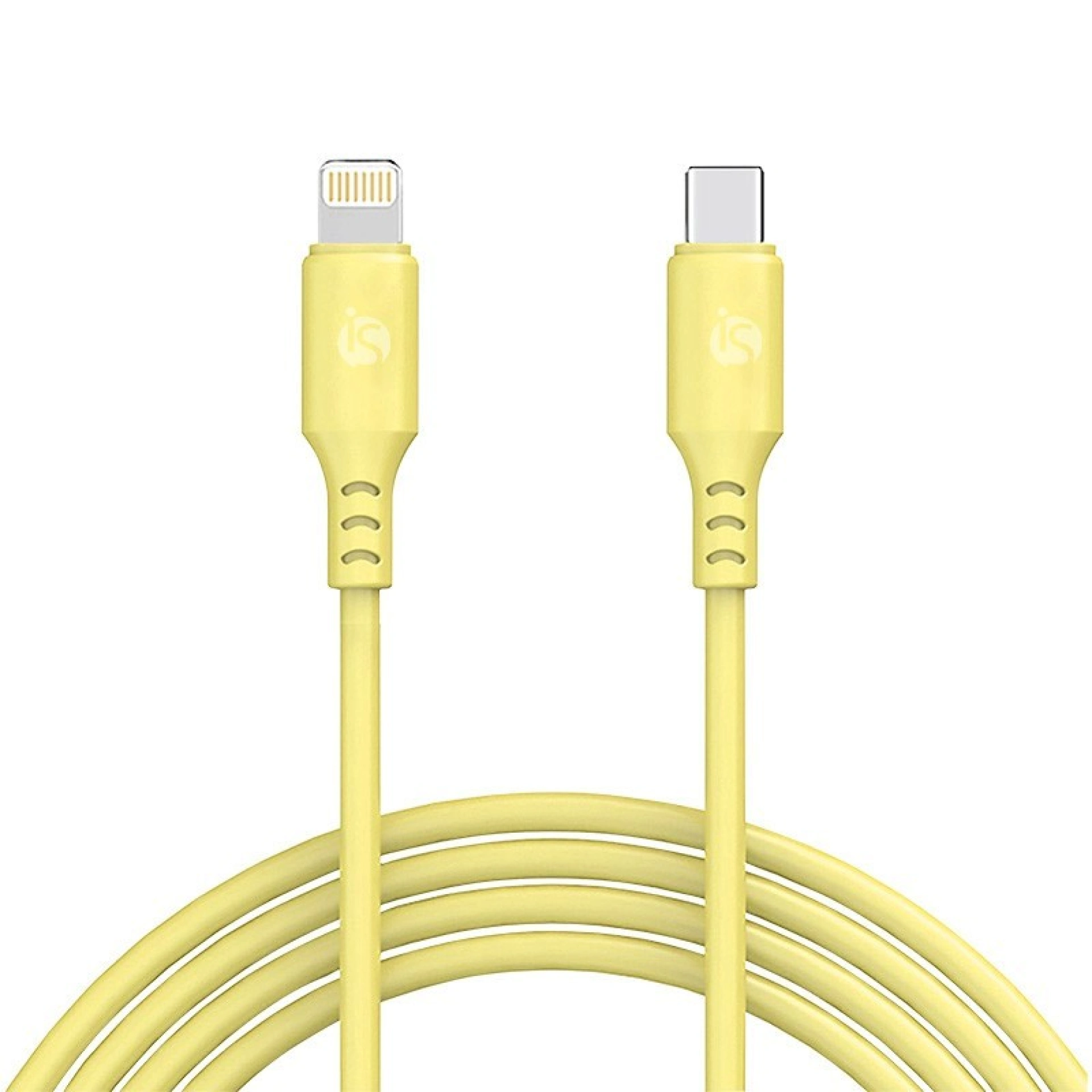 Cabo Silicone Líquido USB-C - Lightning 1 m Amarelo