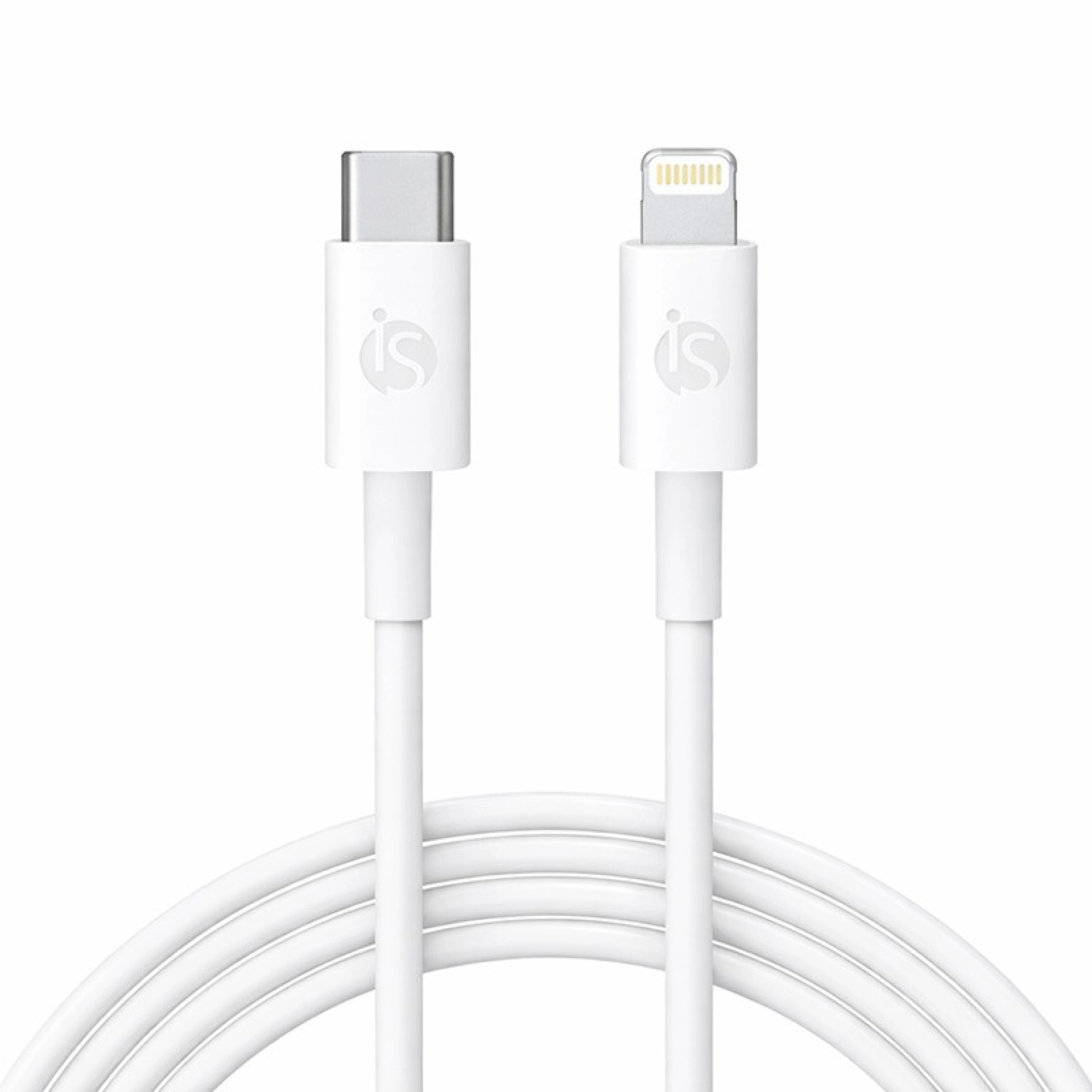 Cabo Silicone Líquido USB-C - Lightning 1 m Branco